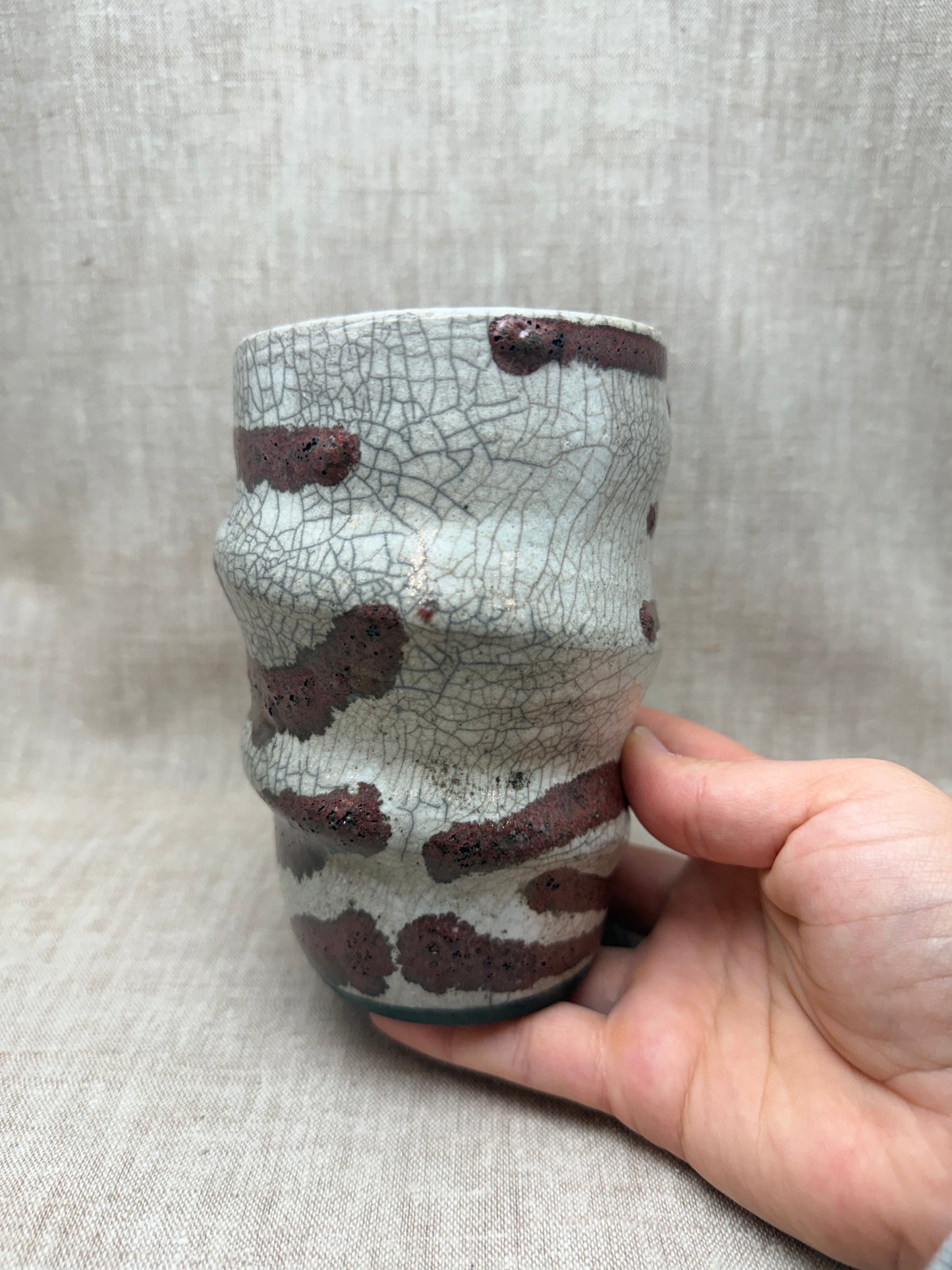 Raku Vase