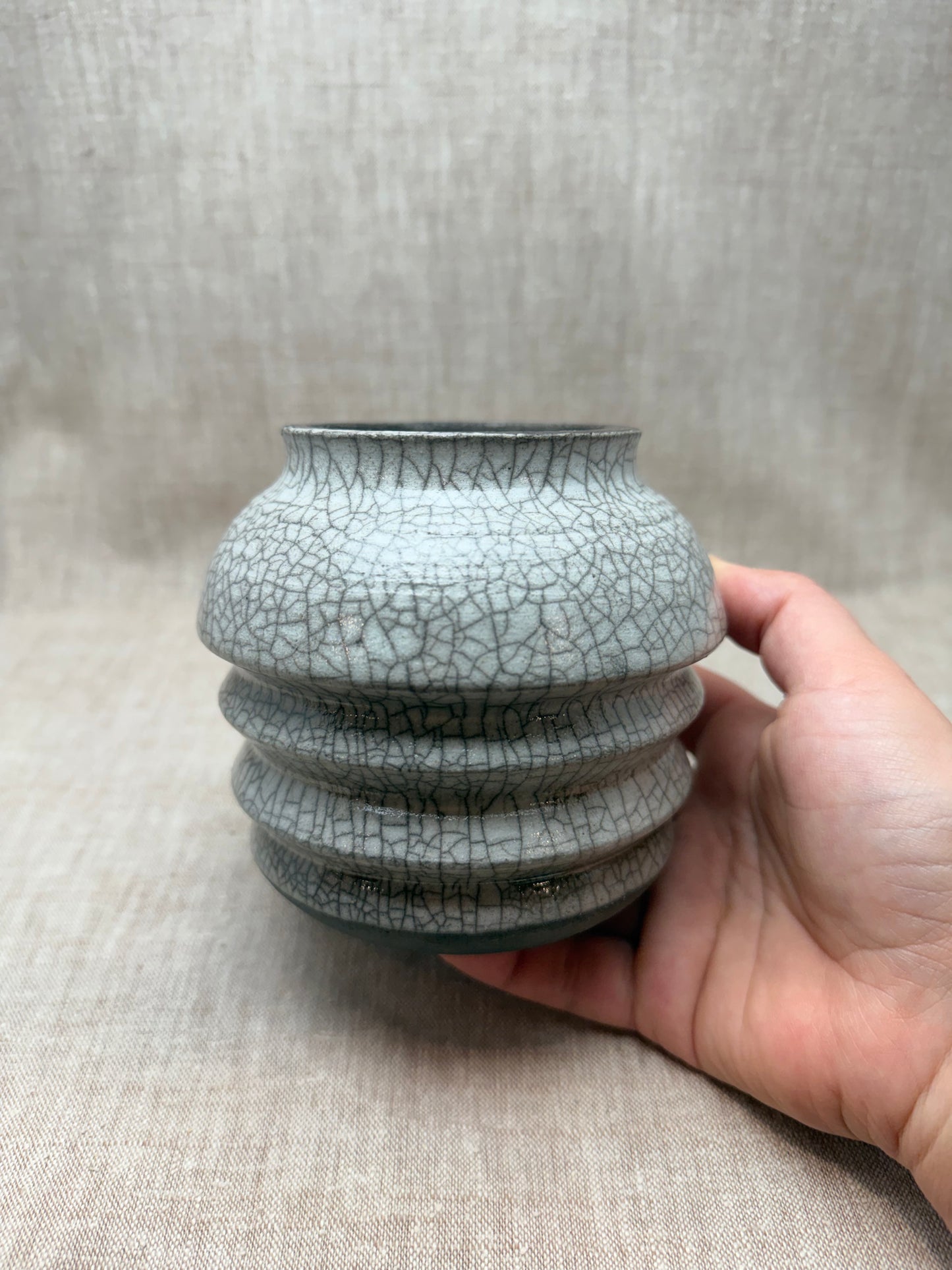 Raku Vase
