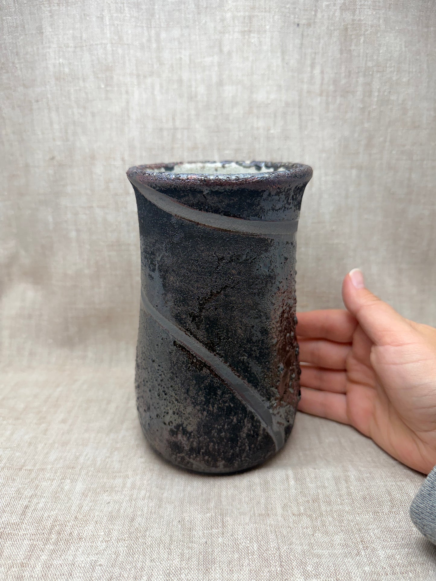 Raku Vase