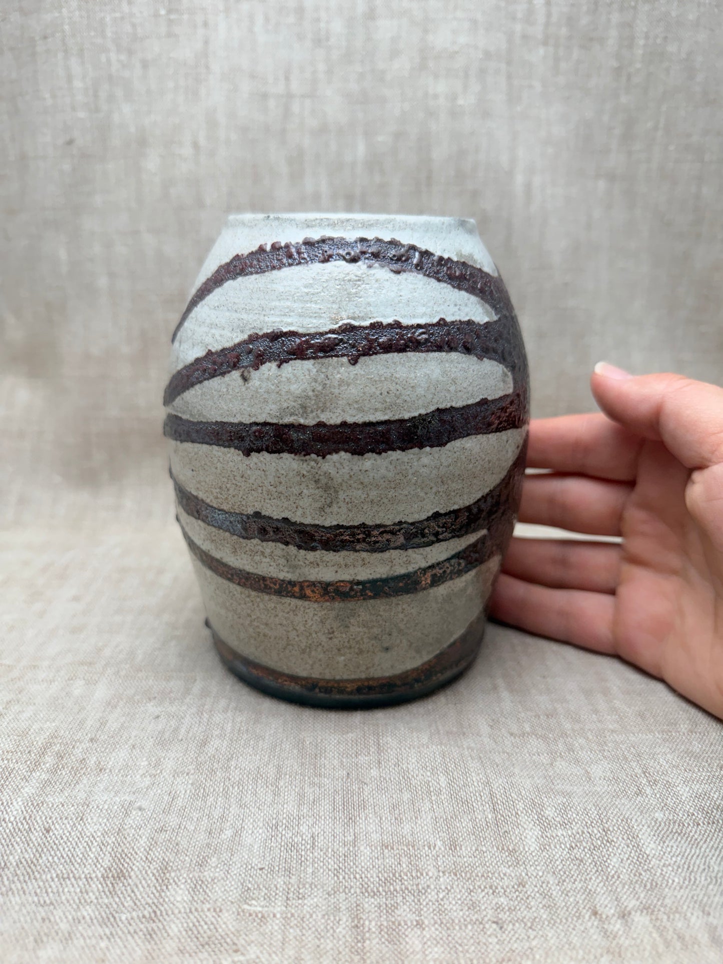 Raku Vase