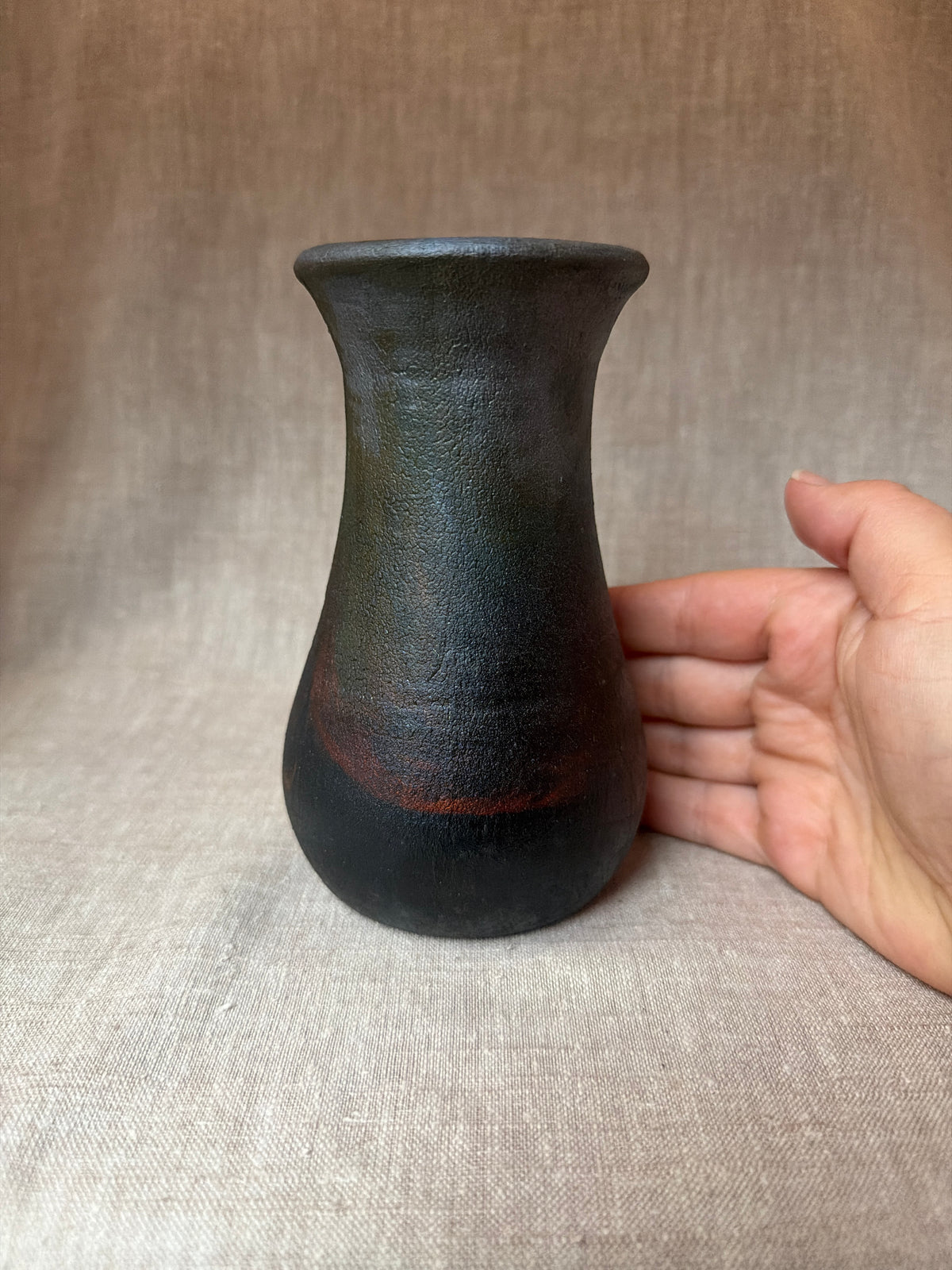 Raku Vase