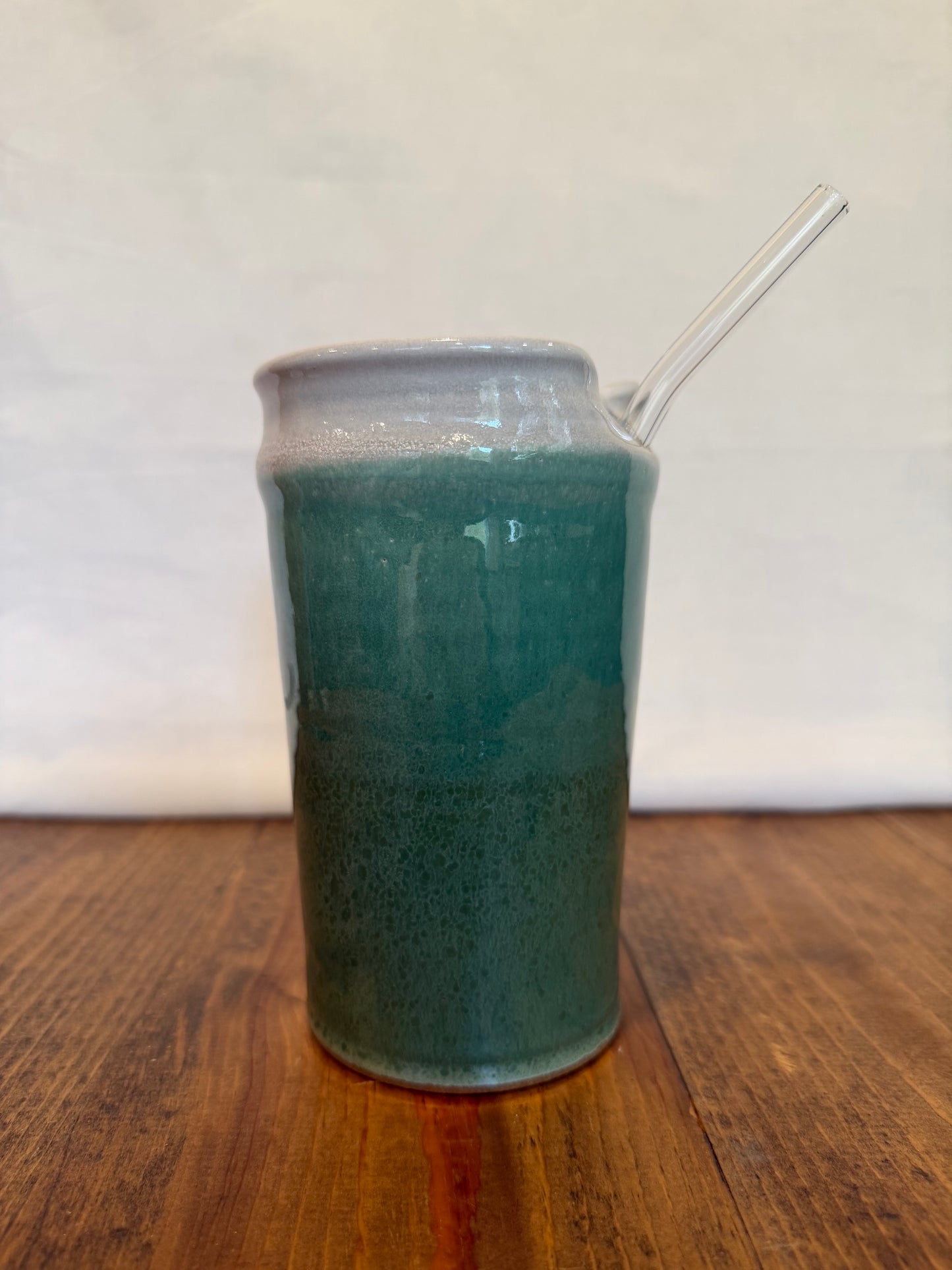 Ombre Green Straw Cup