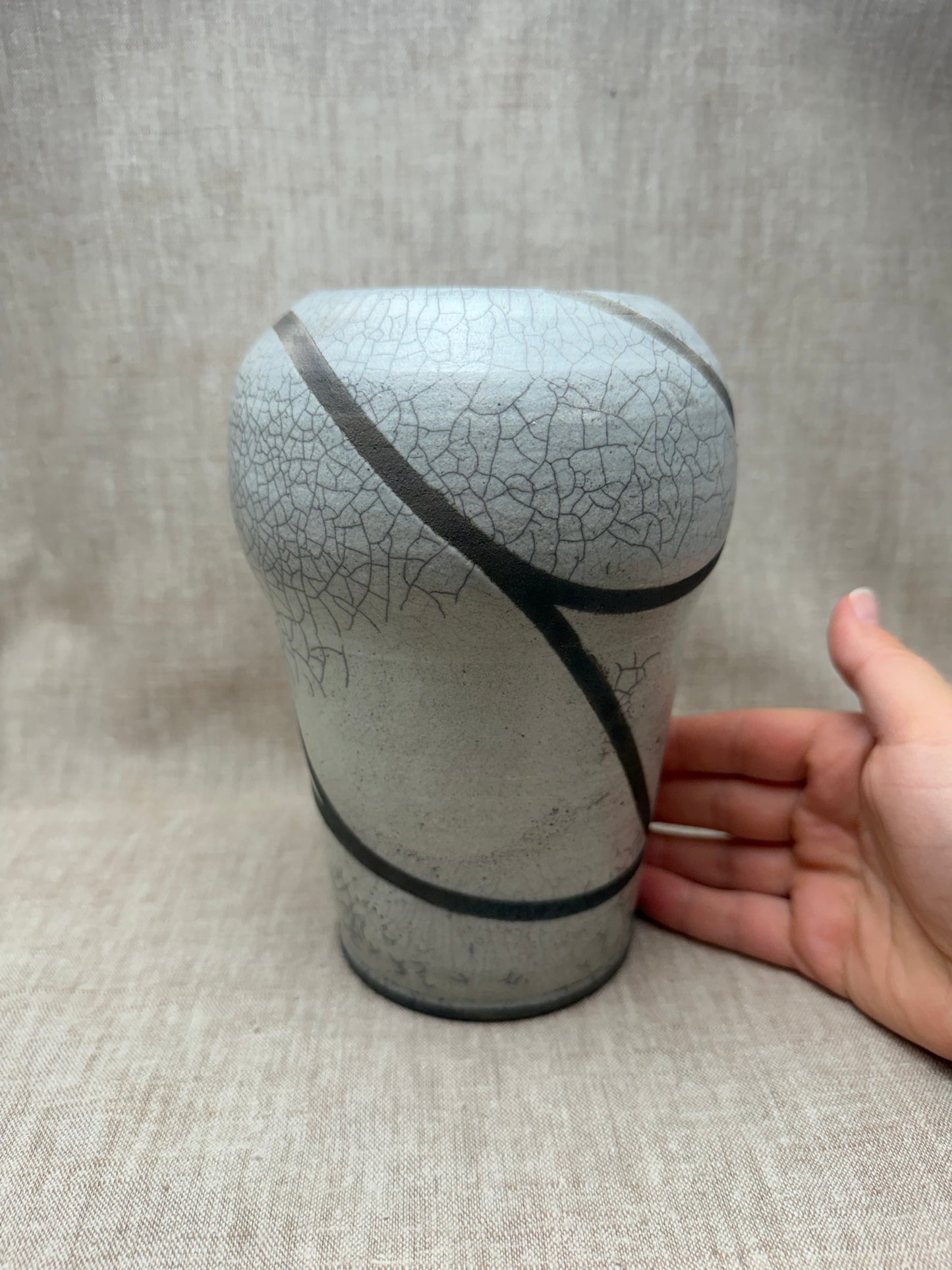 Raku Vase