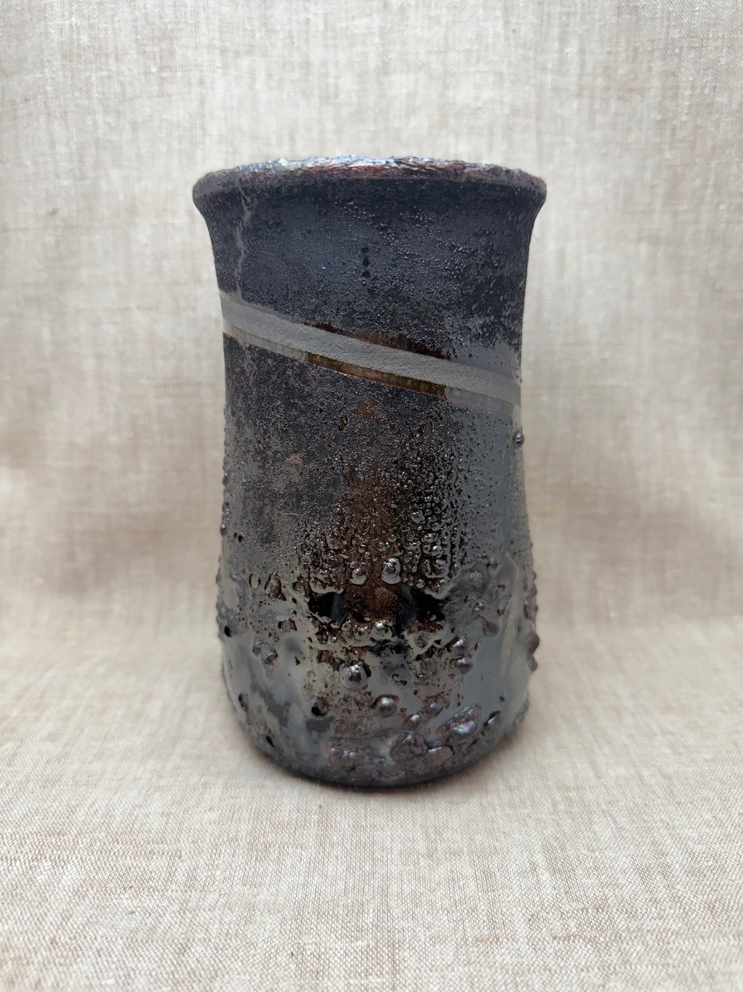 Raku Vase