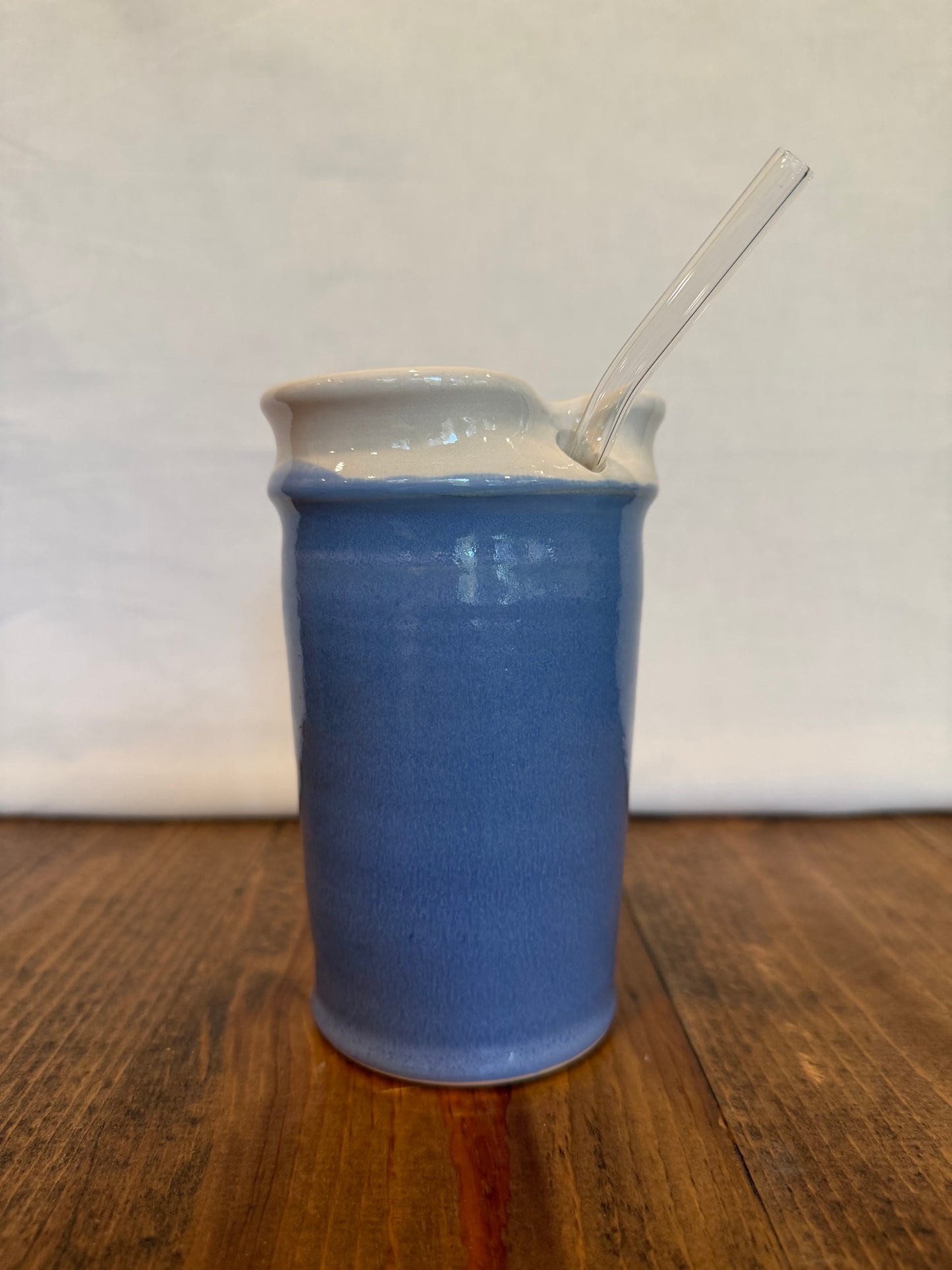 Periwinkle Blue Straw Cup