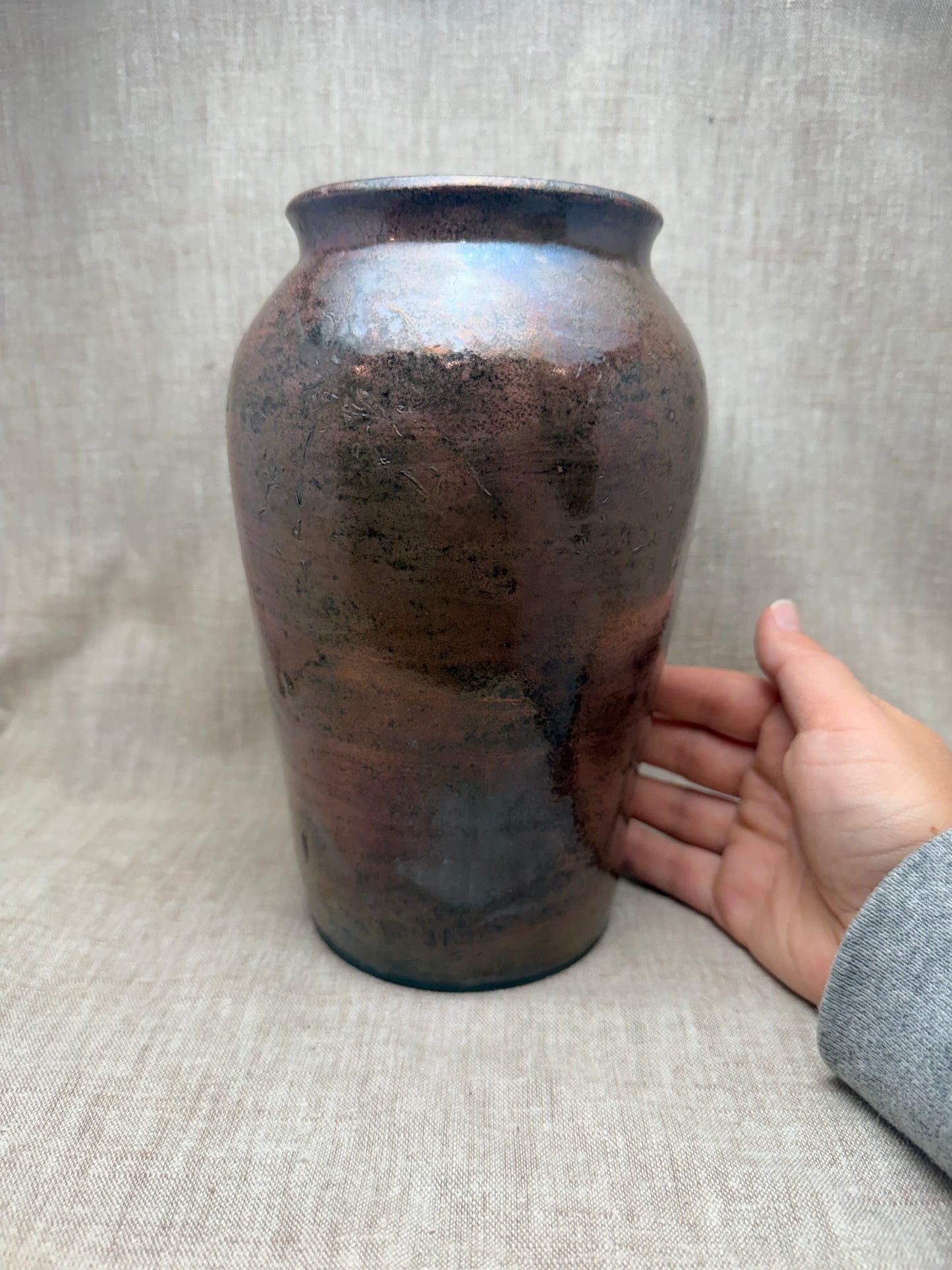 Raku Vase