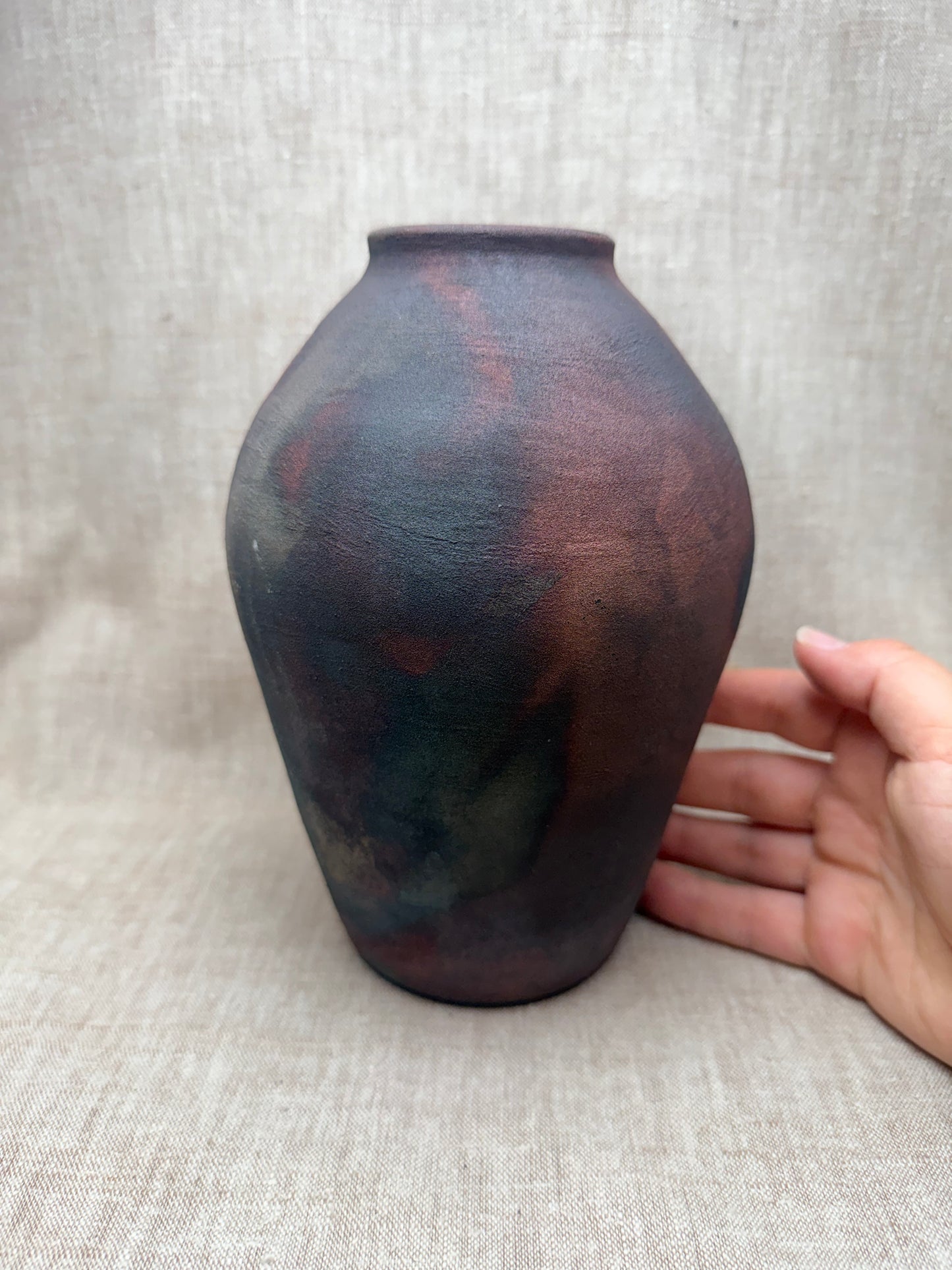 Raku Vase