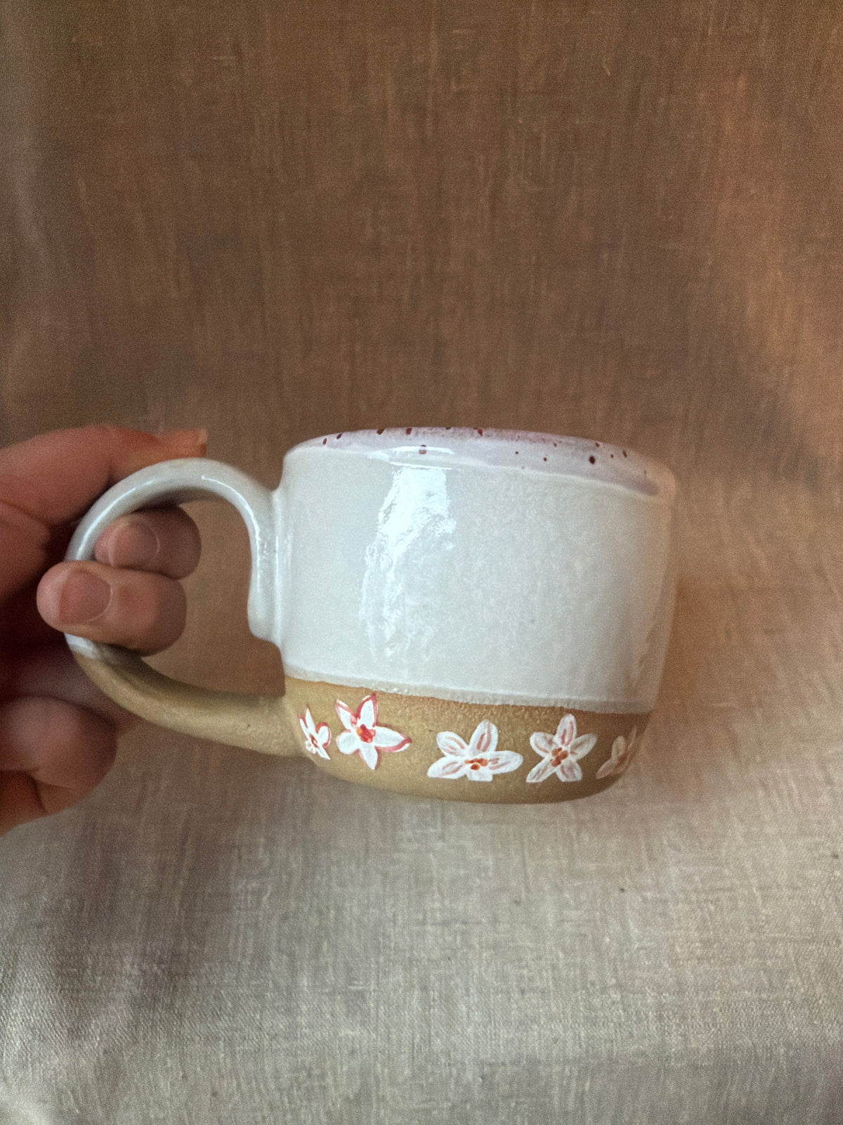 Short Flower Mug