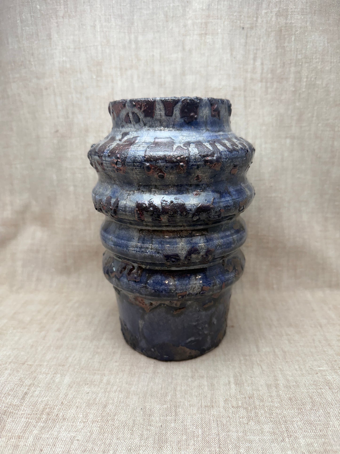 Raku Vase