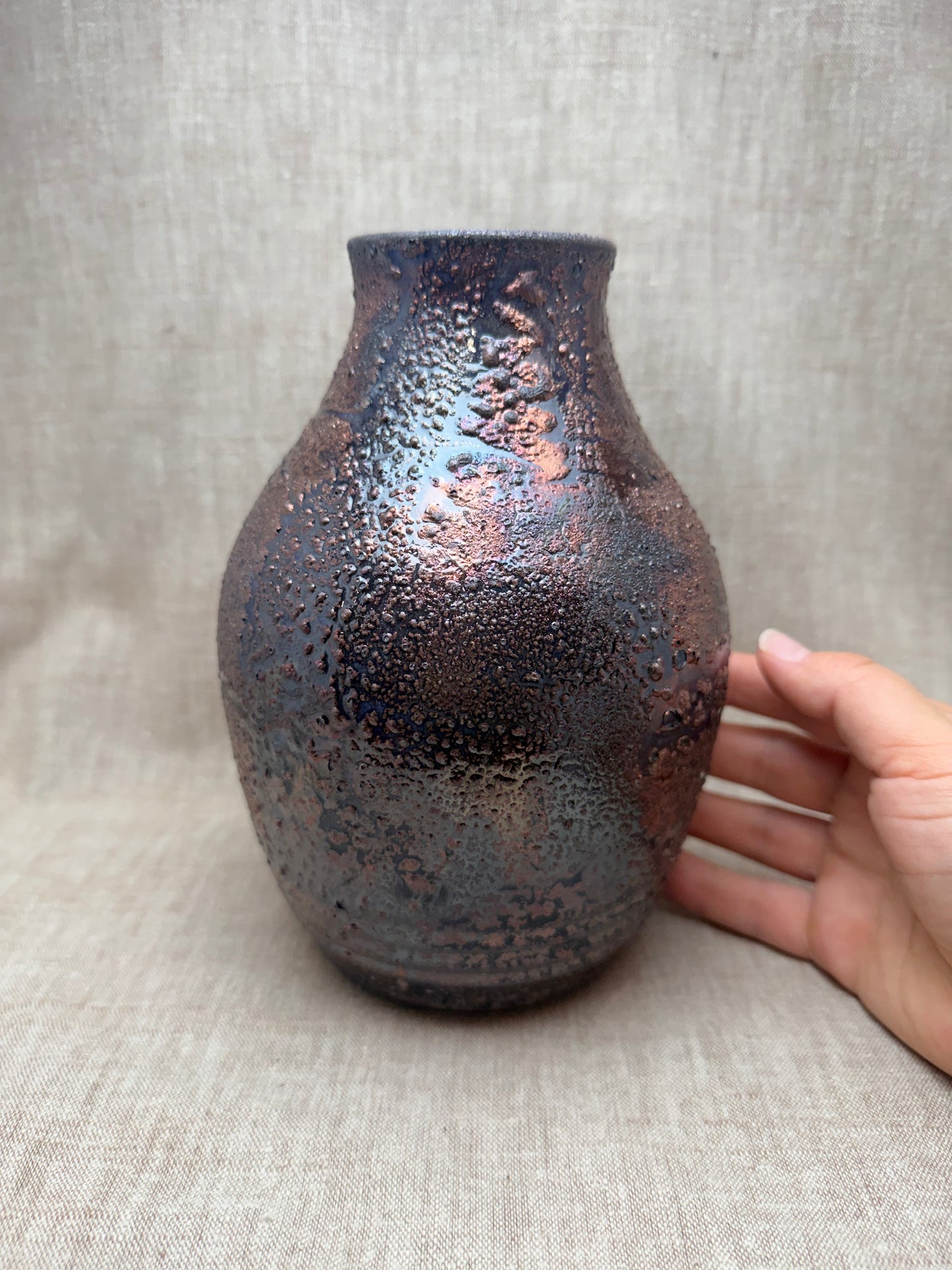 Raku Vase