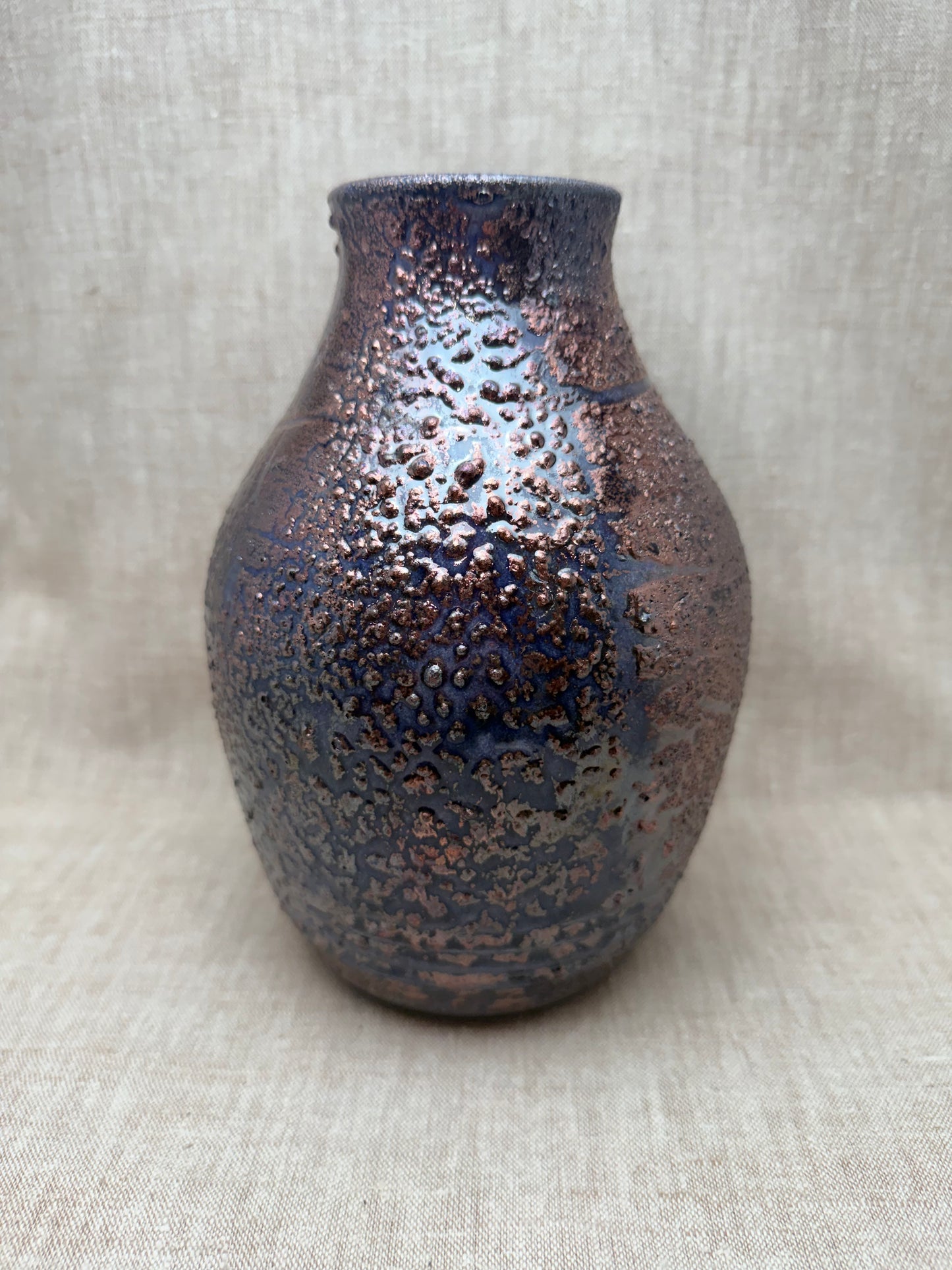 Raku Vase