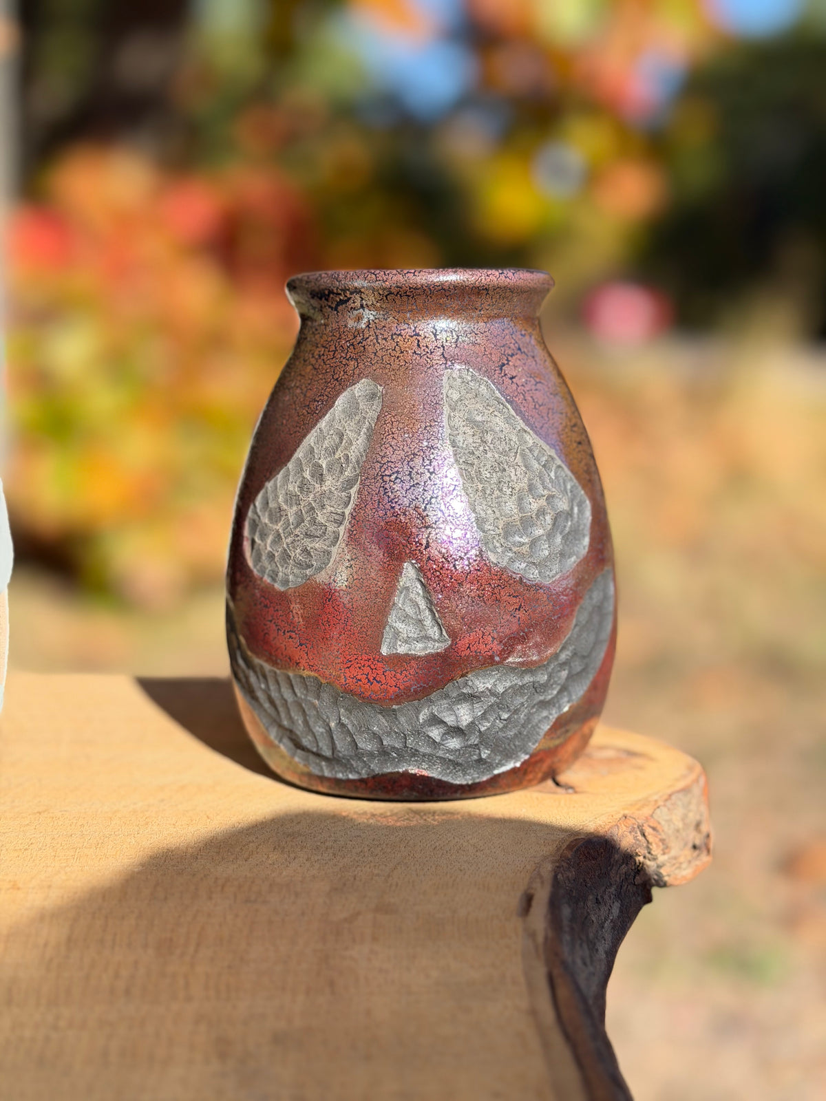 Raku Vase