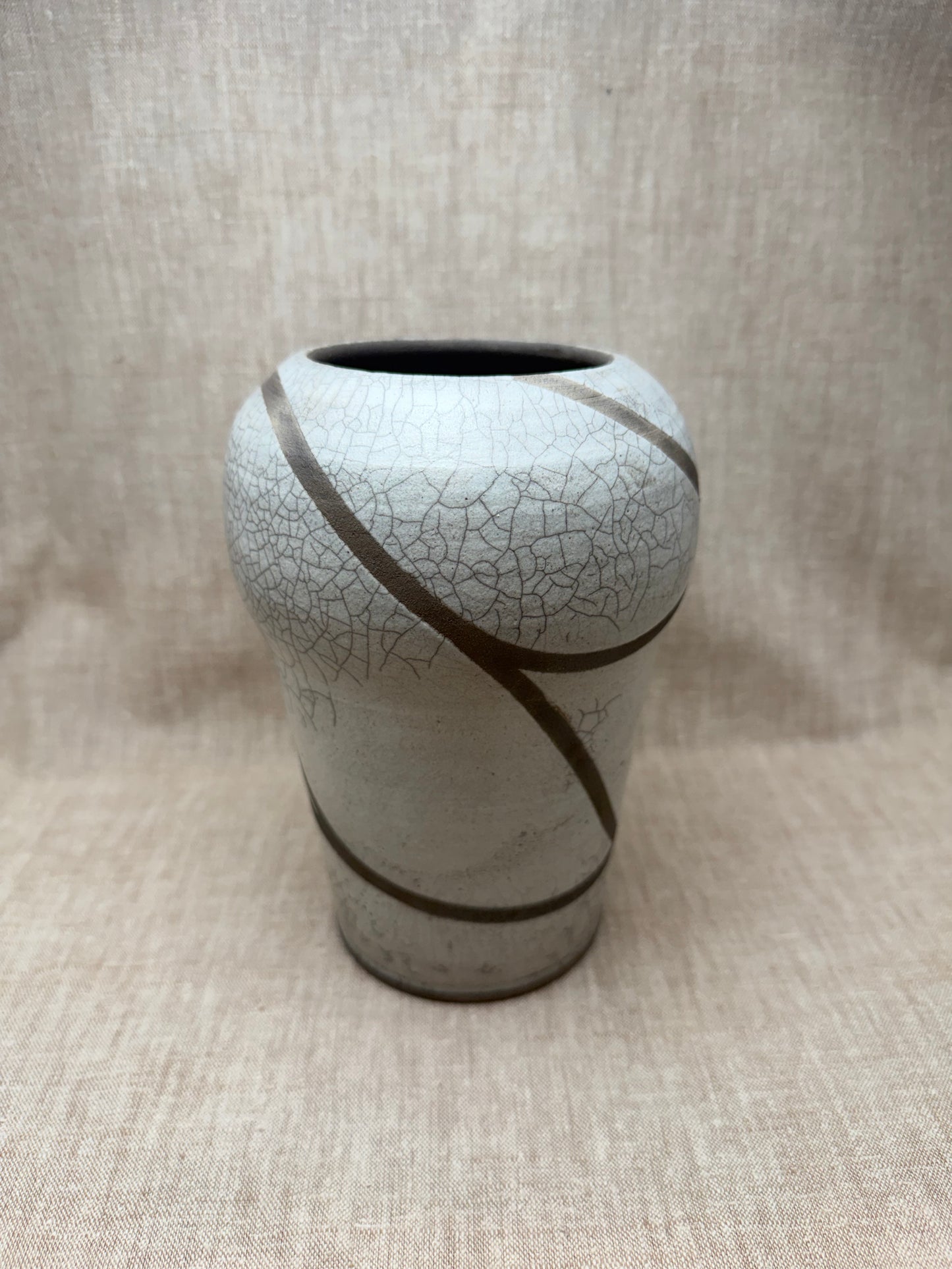 Raku Vase