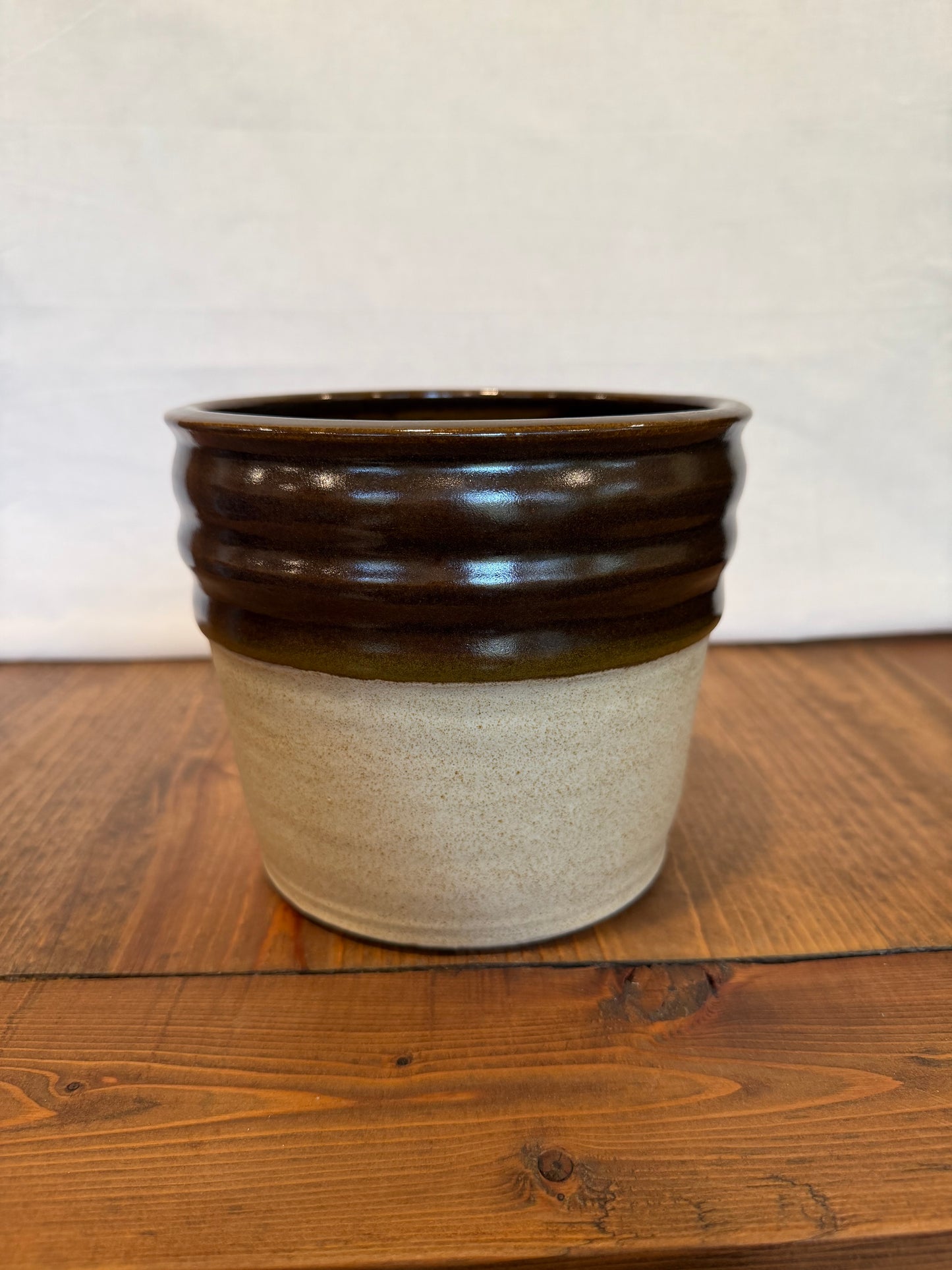Oatmeal Brown Utensil Holder