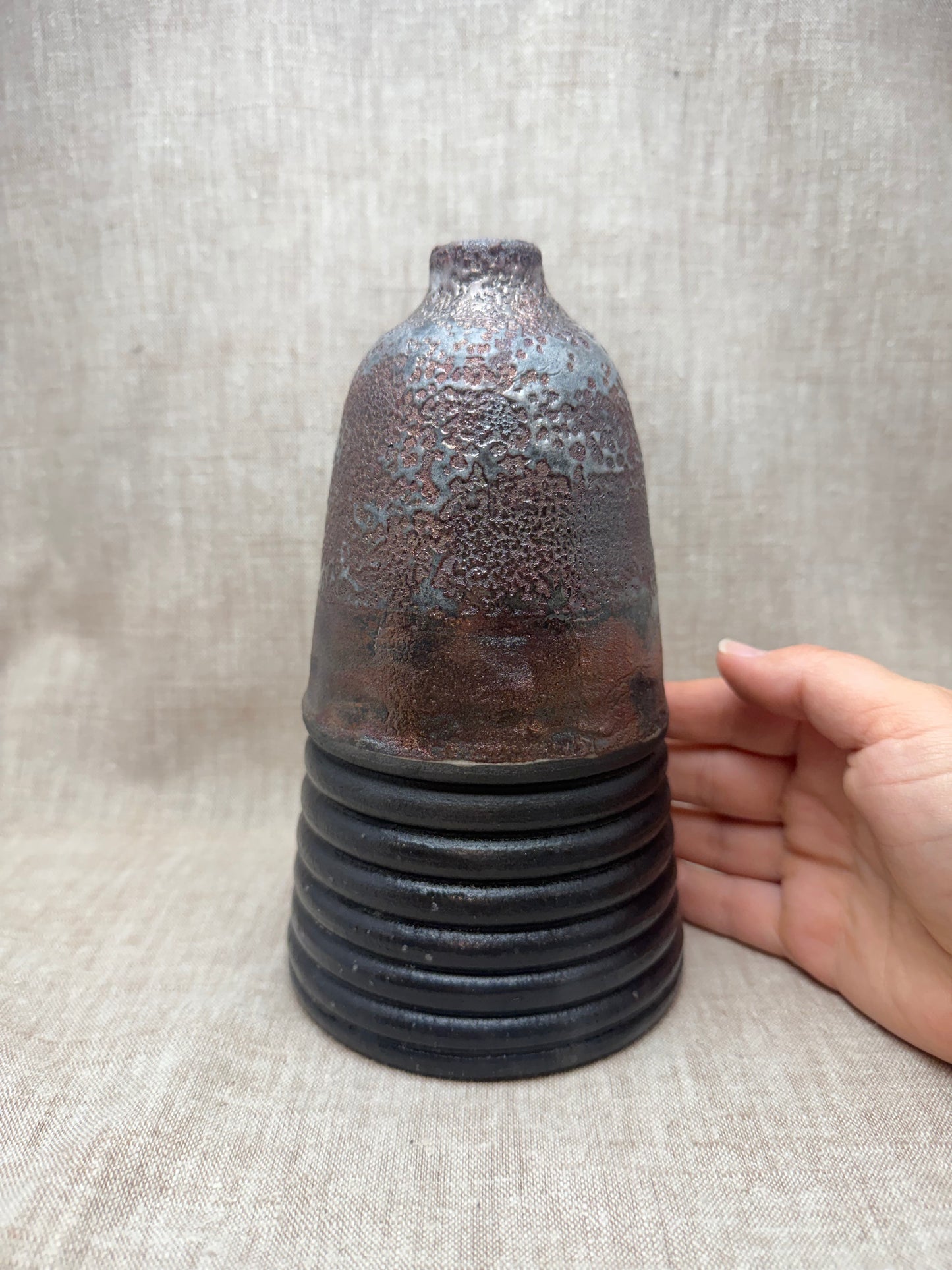 Raku Vase