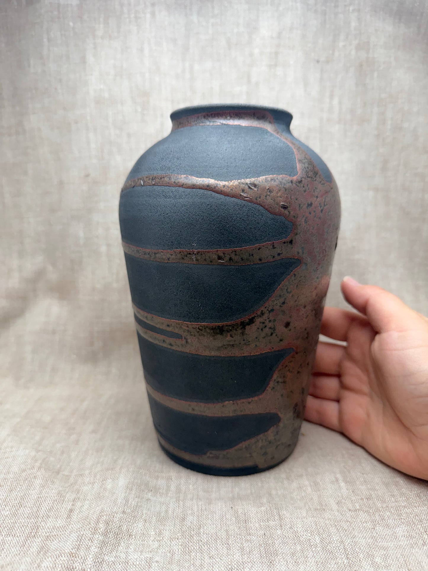 Raku Vase