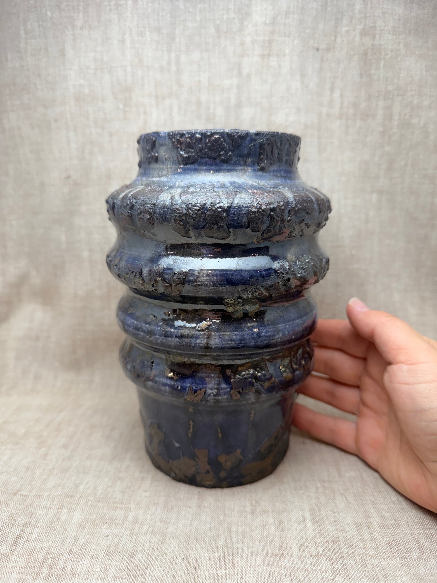 Raku Vase