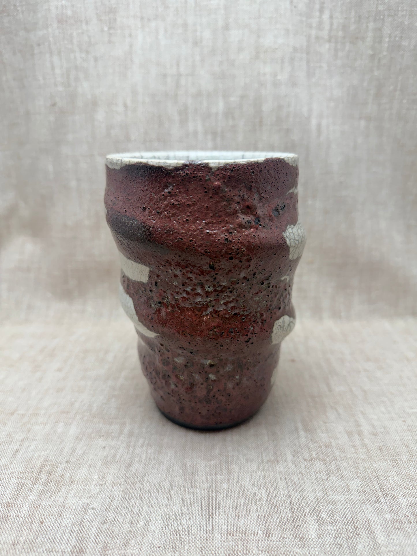 Raku Vase