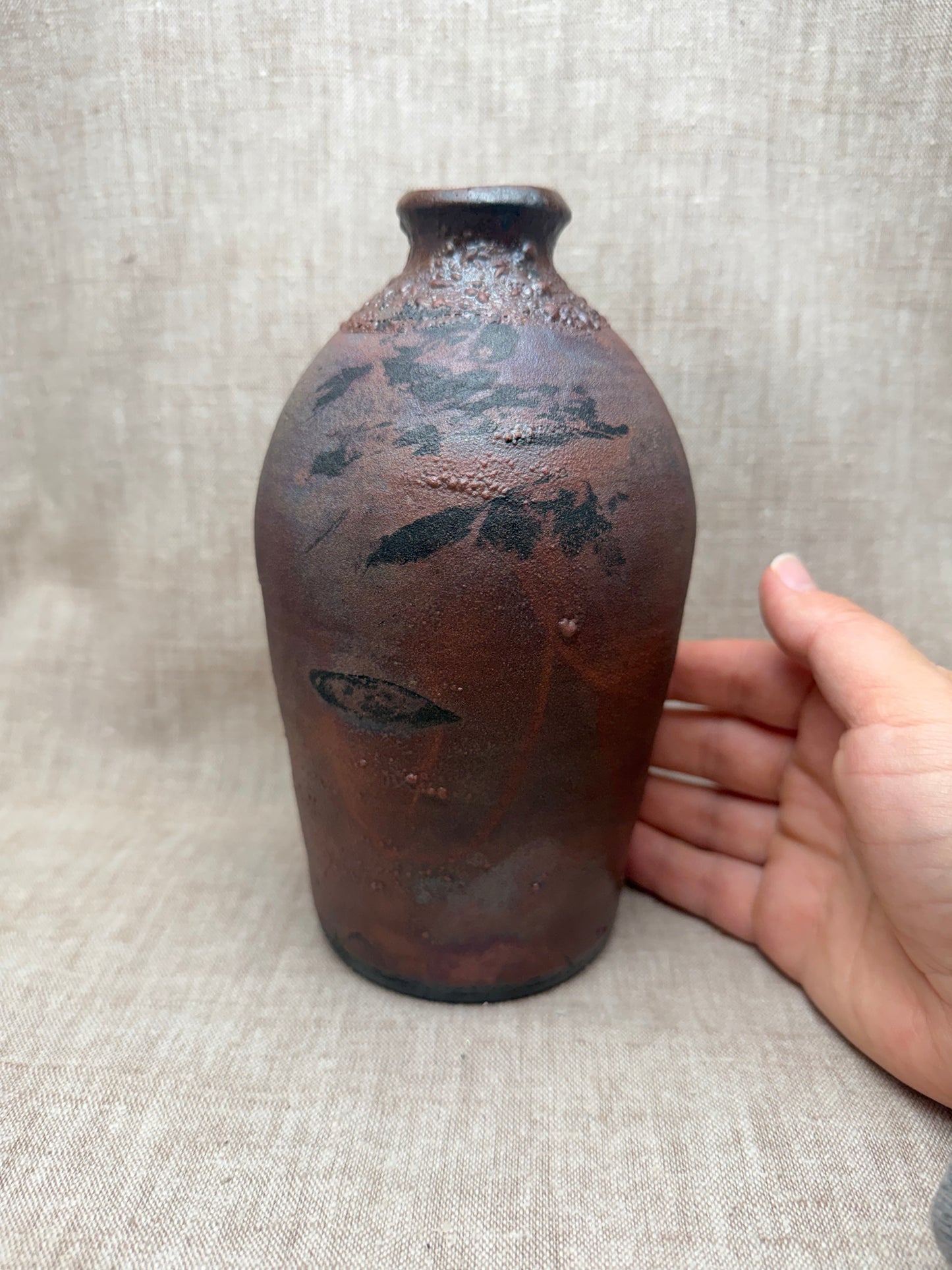 Raku Vase