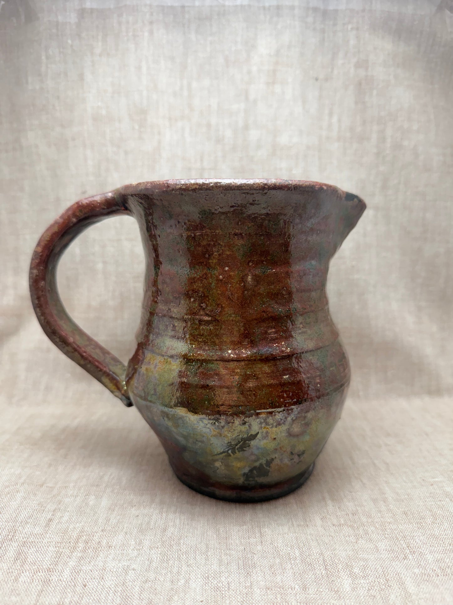 Raku Pitcher Vase