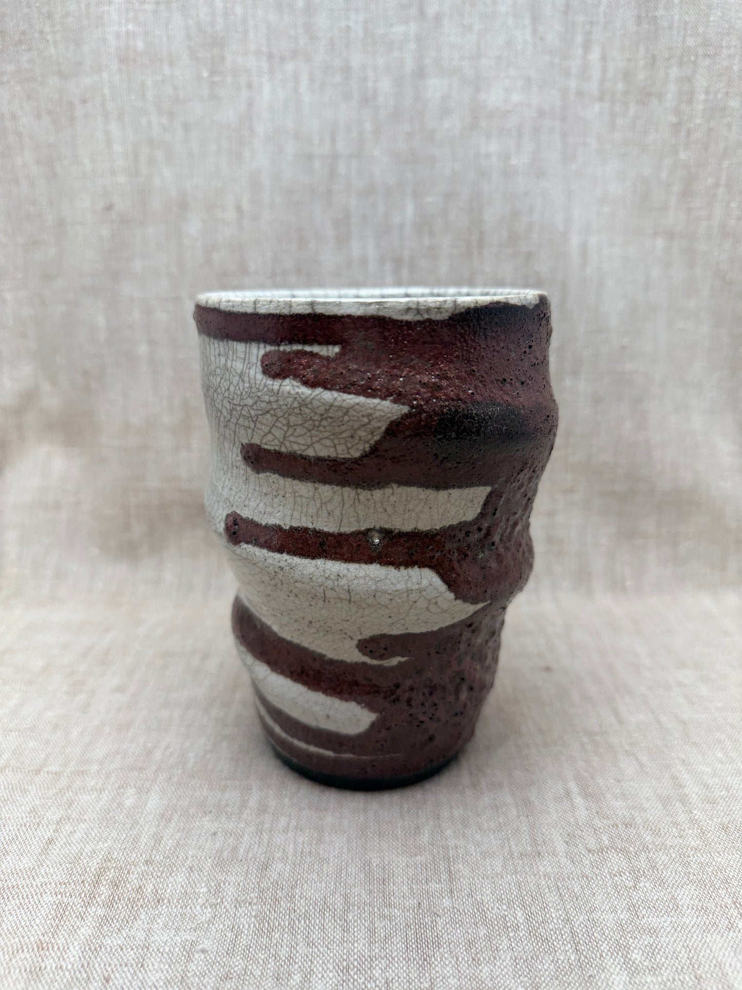 Raku Vase