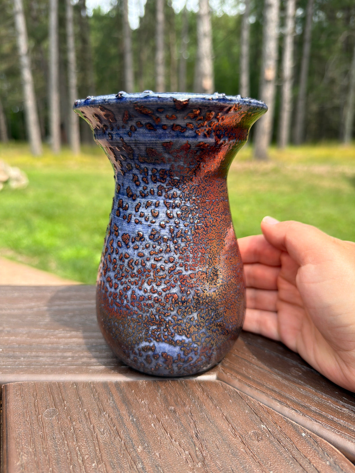 Raku Vase