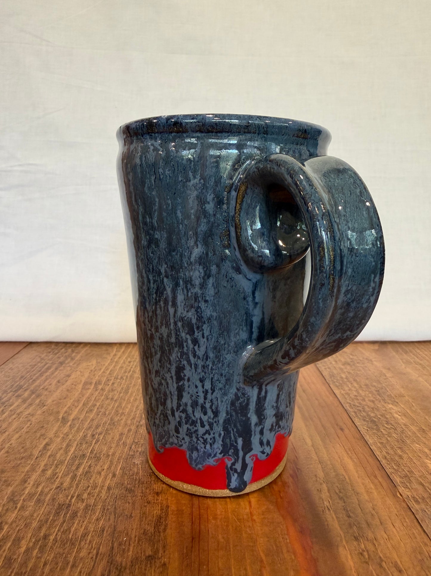 Drippy Blue Travel Mug