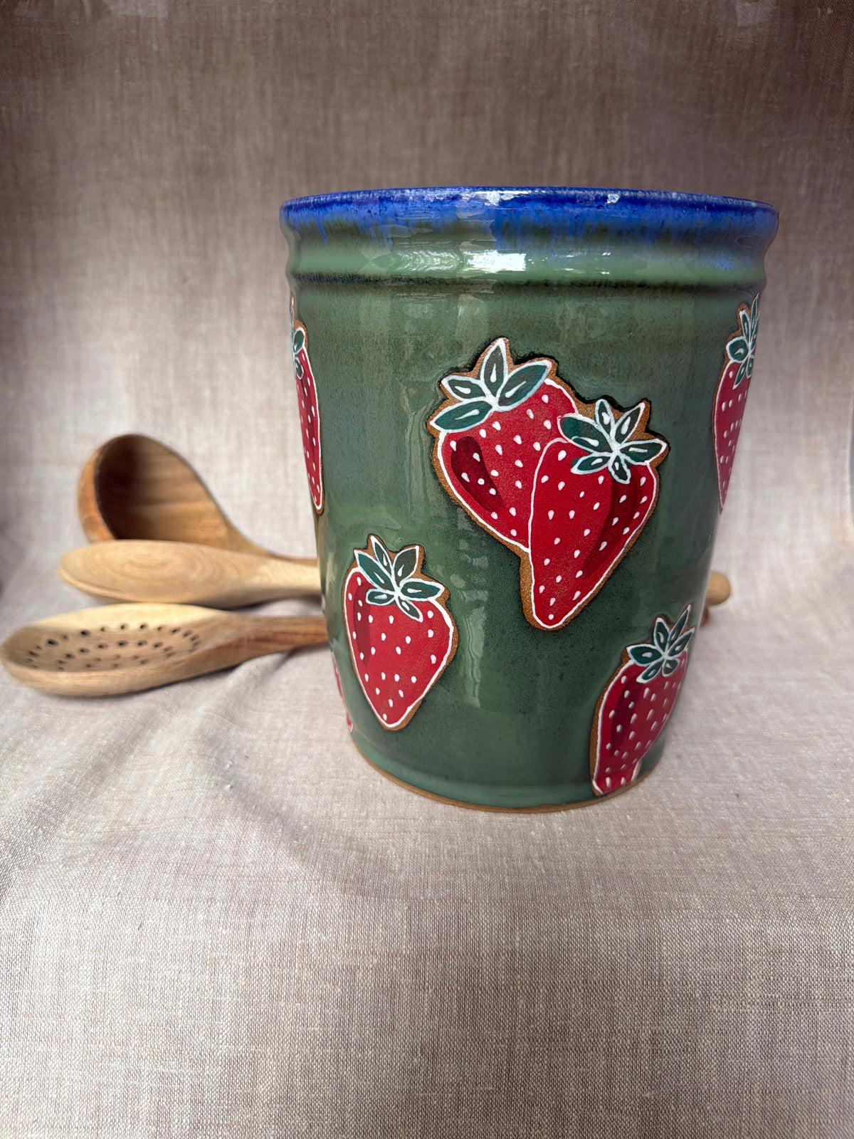 Strawberry Utensil Holder