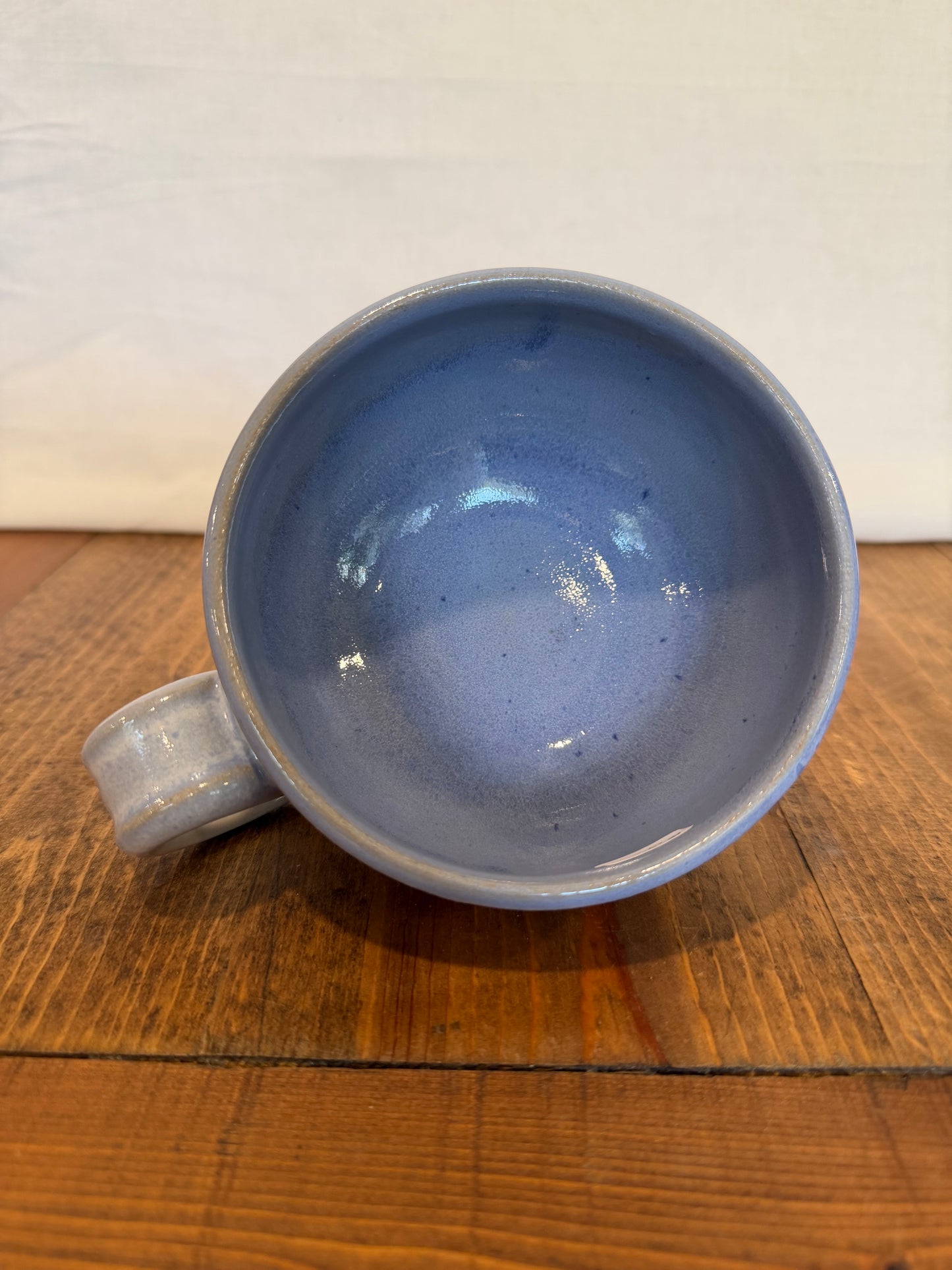 White & Blue Cappuccino Mug