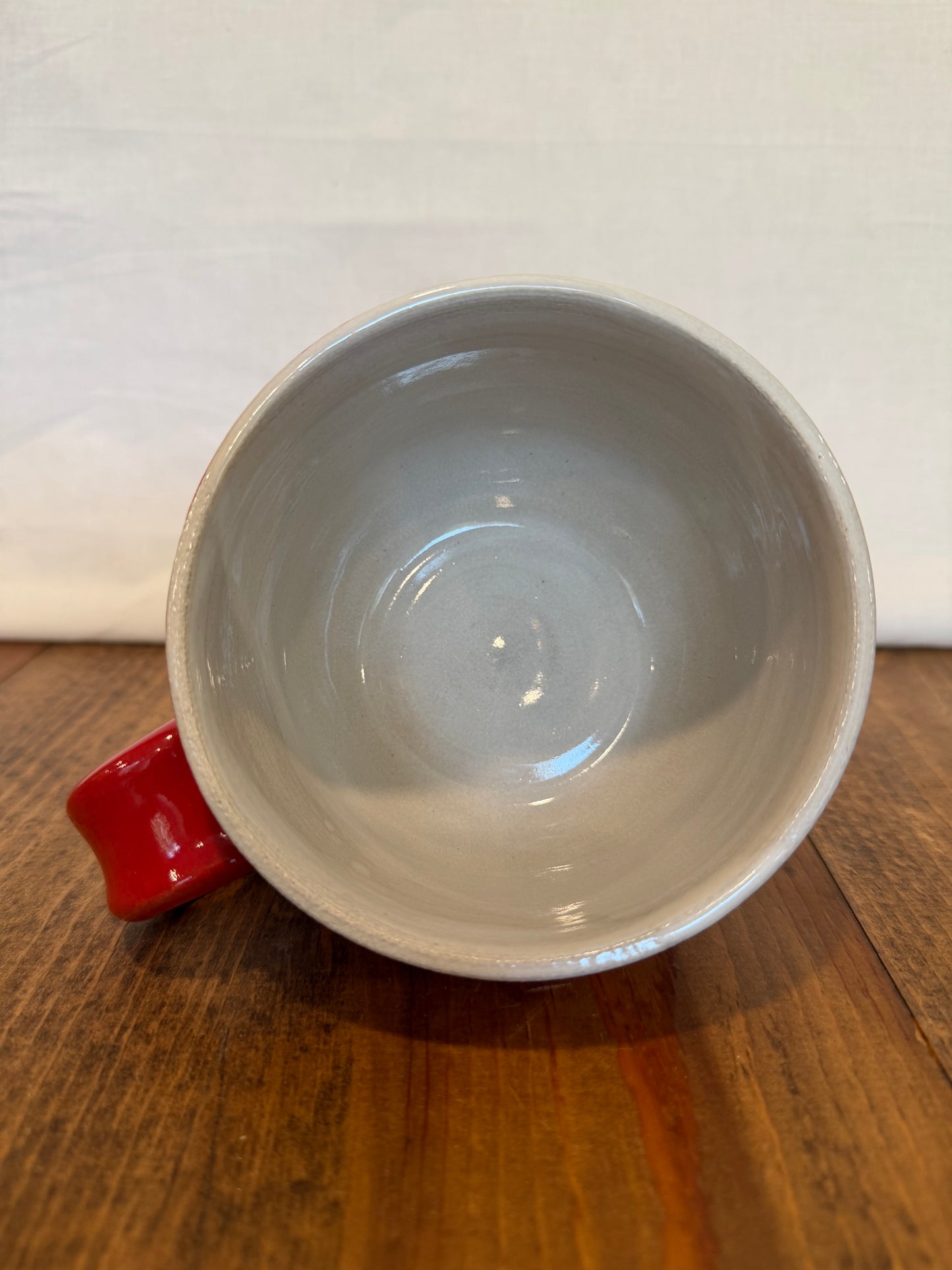 Red Cappuccino Mug