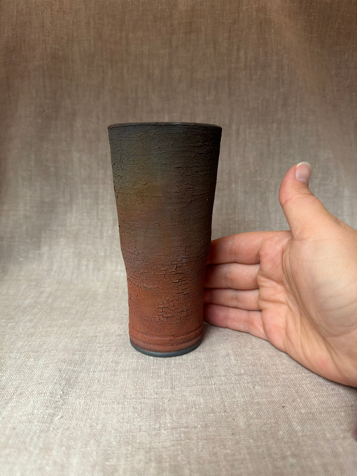 Raku Vase