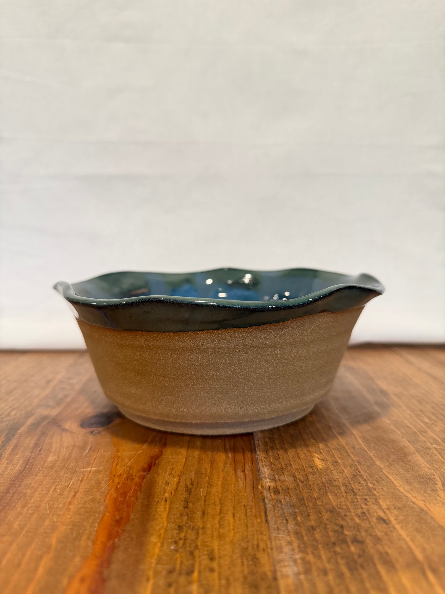 Scalloped Subtle Tye Dye Bowl