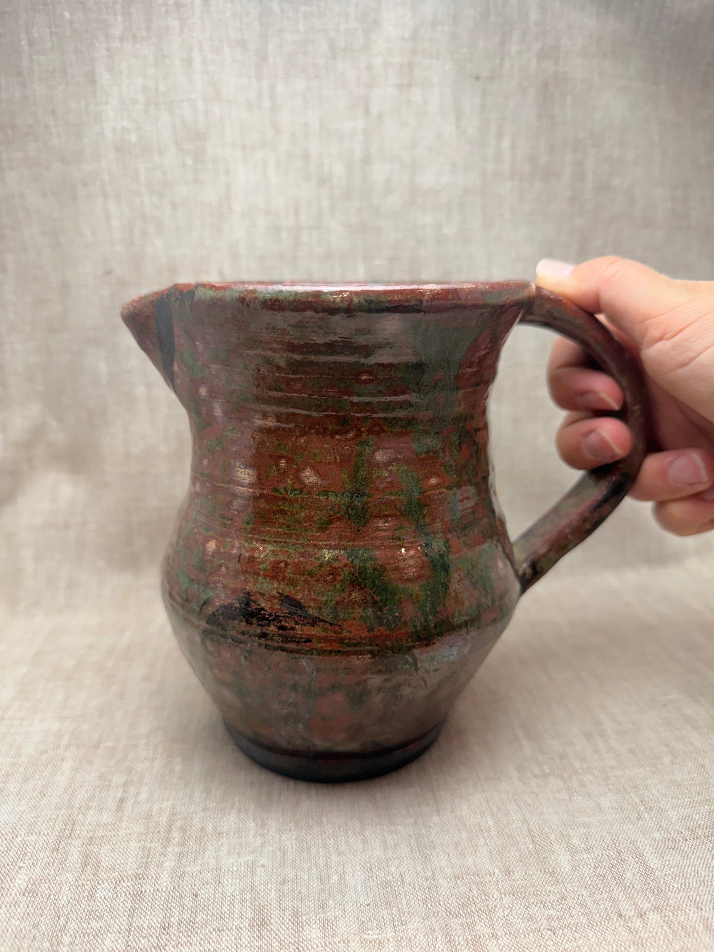 Raku Pitcher Vase