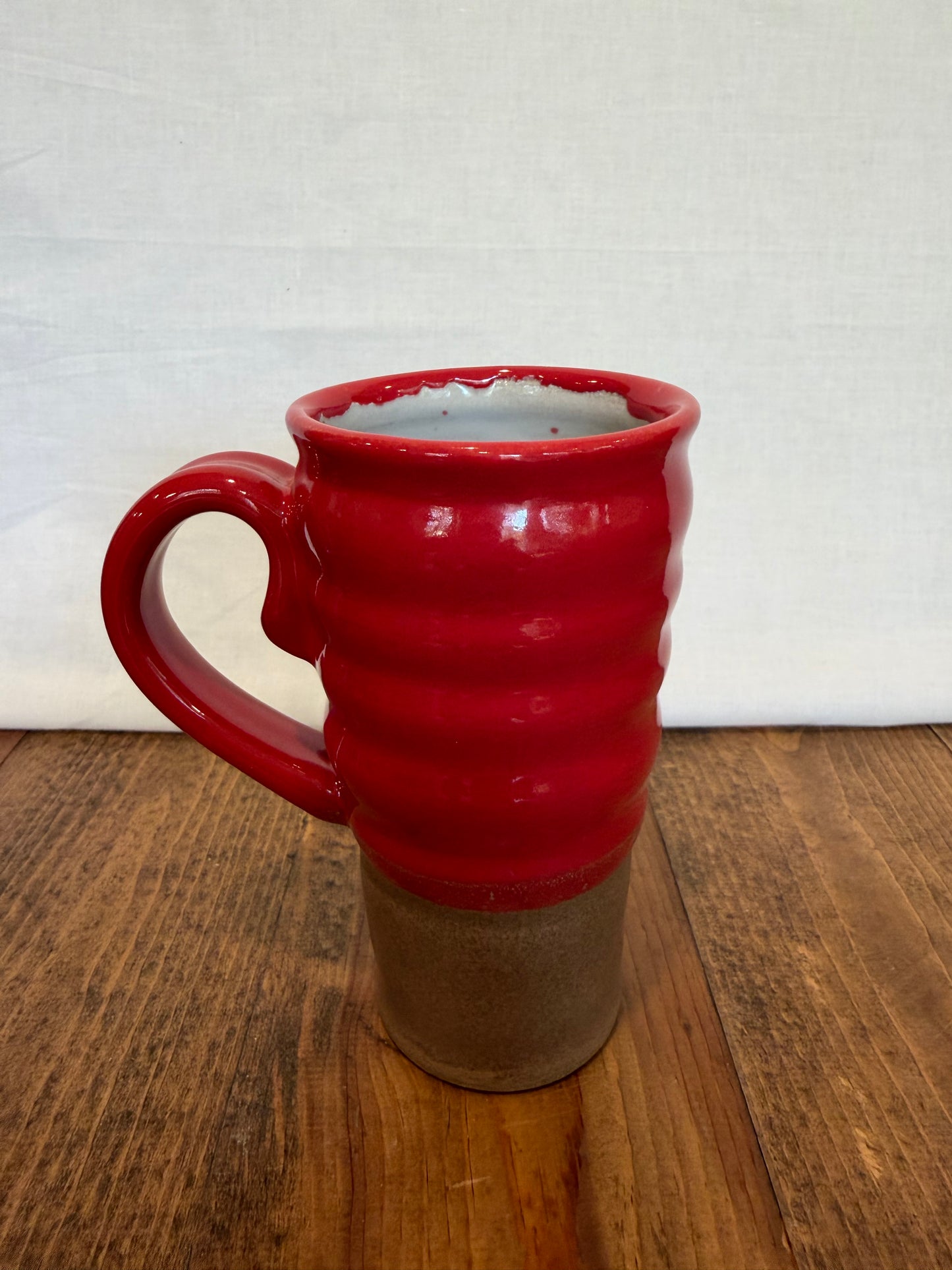 Red & Tan Travel Mug