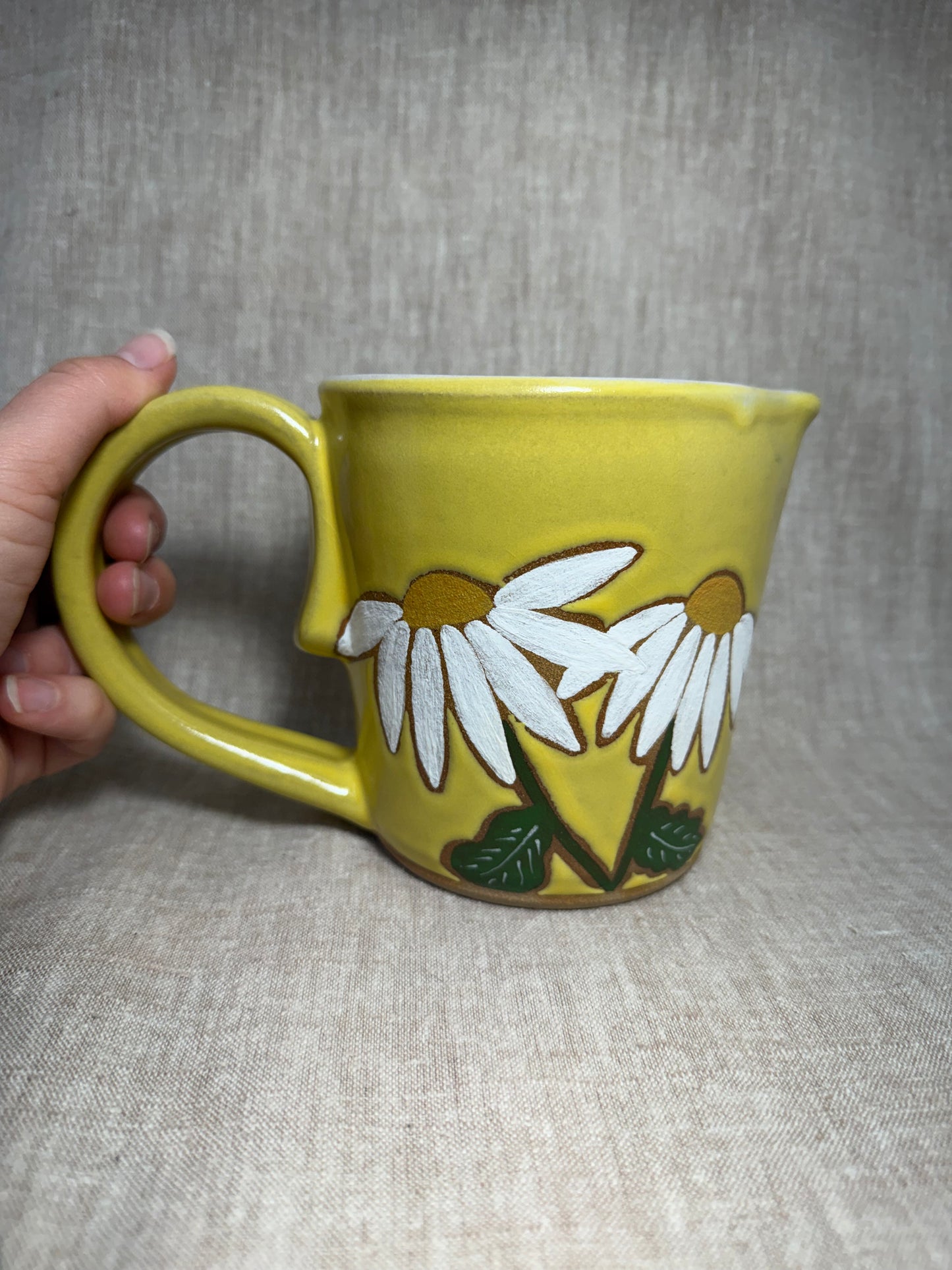 Yellow Daisy Pitcher