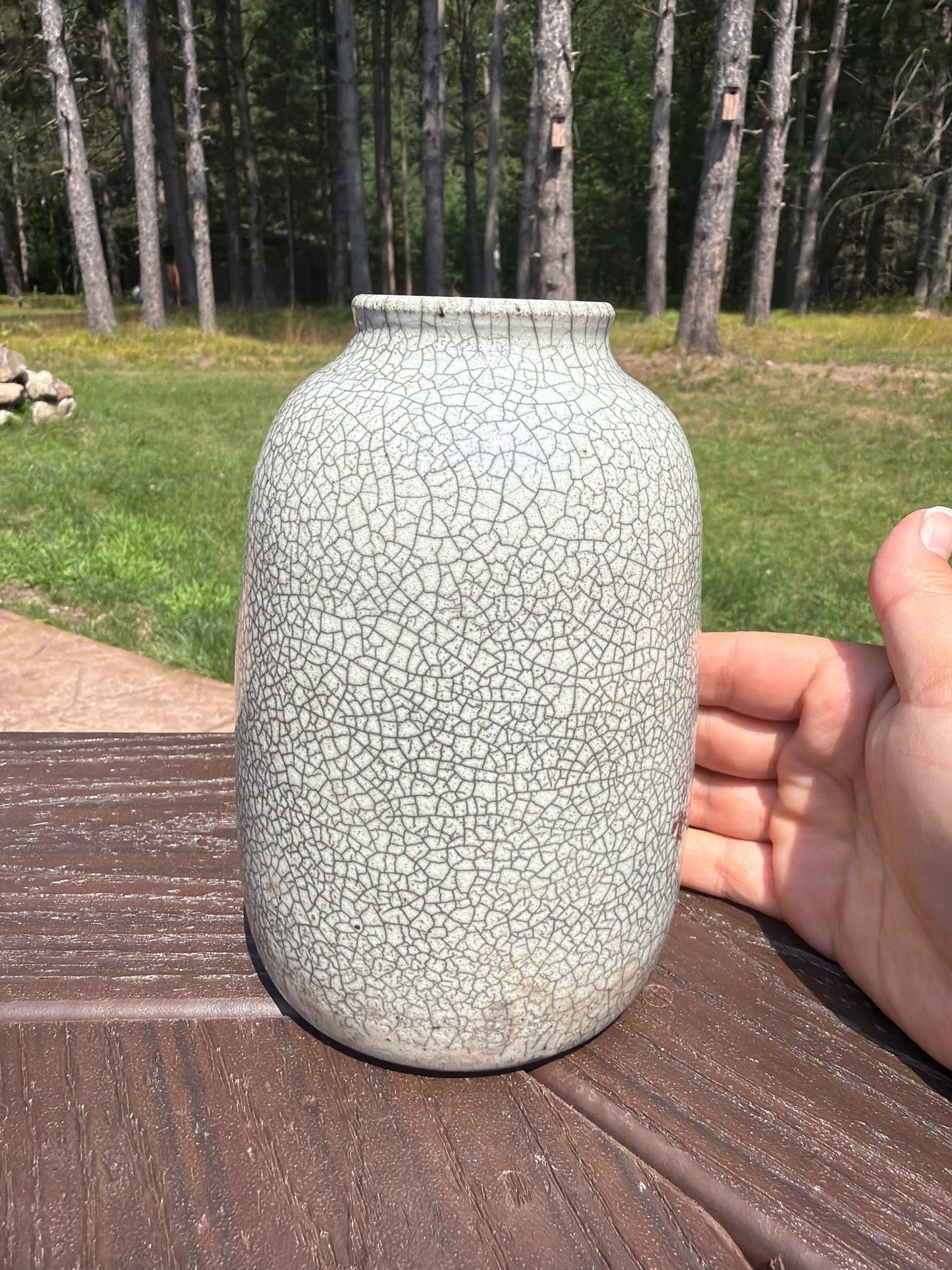 Raku Vase