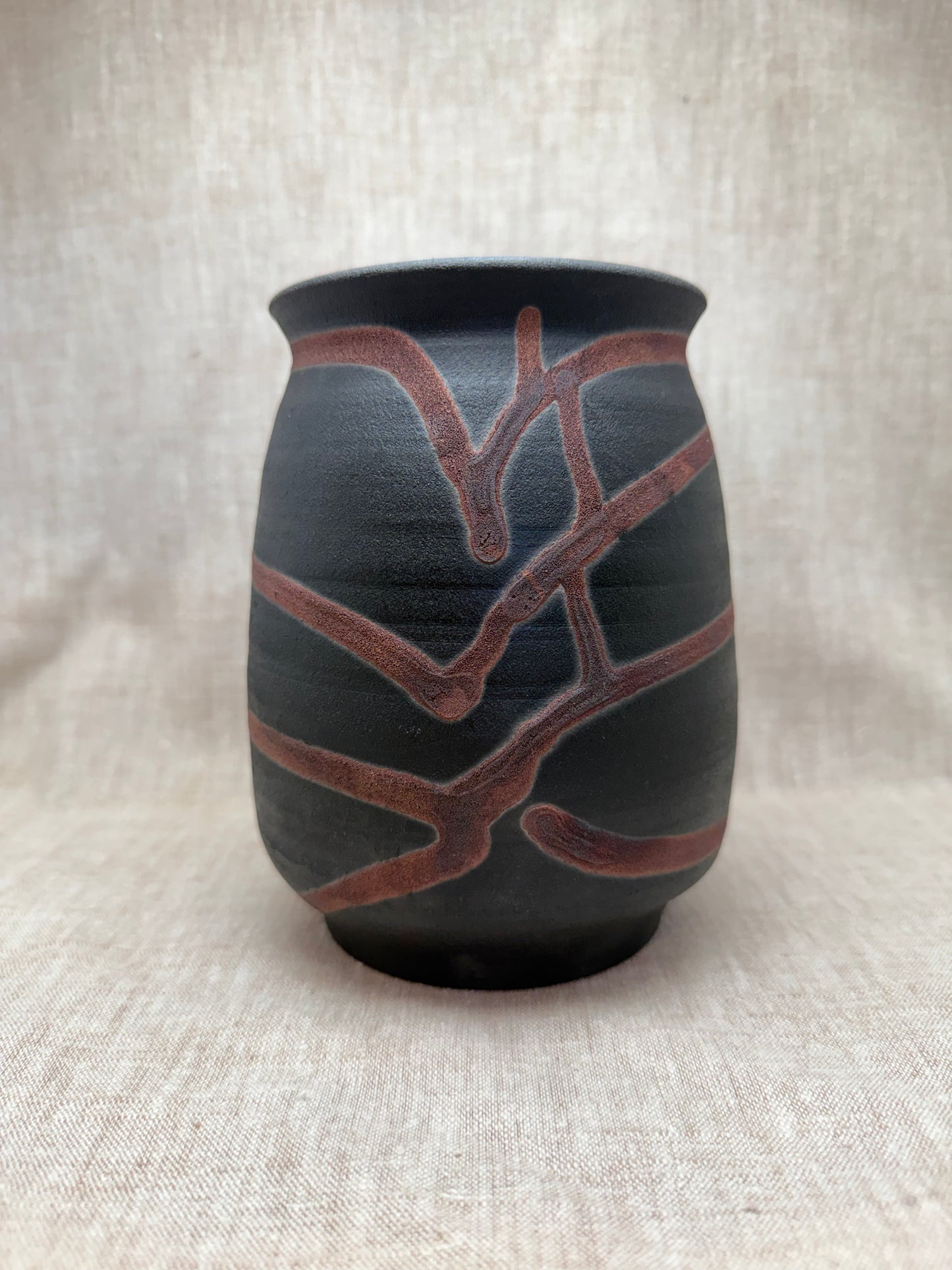Raku Vase