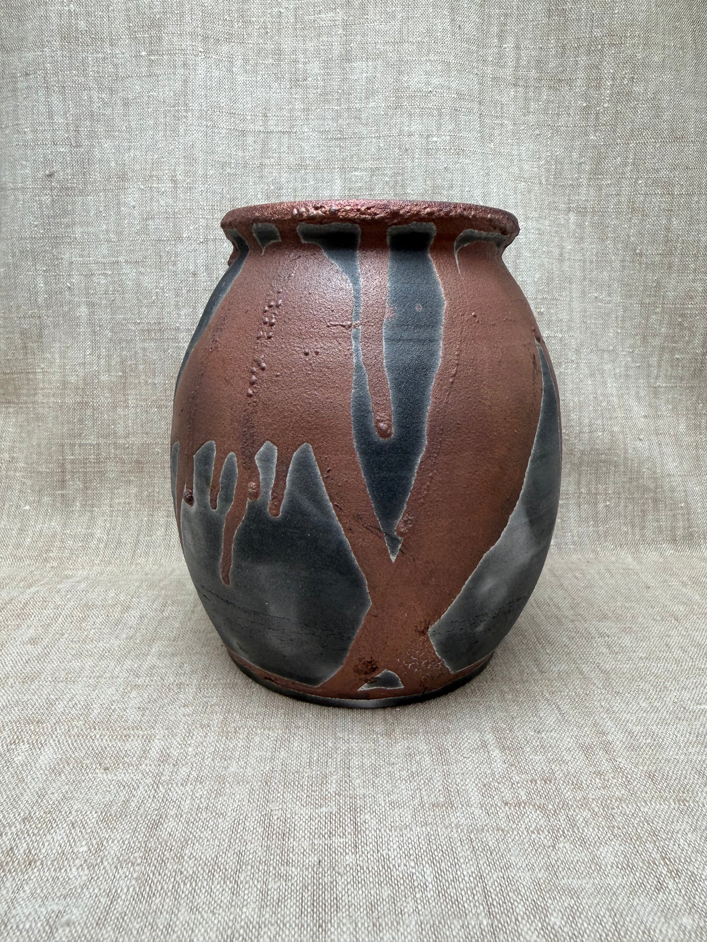 Raku Vase