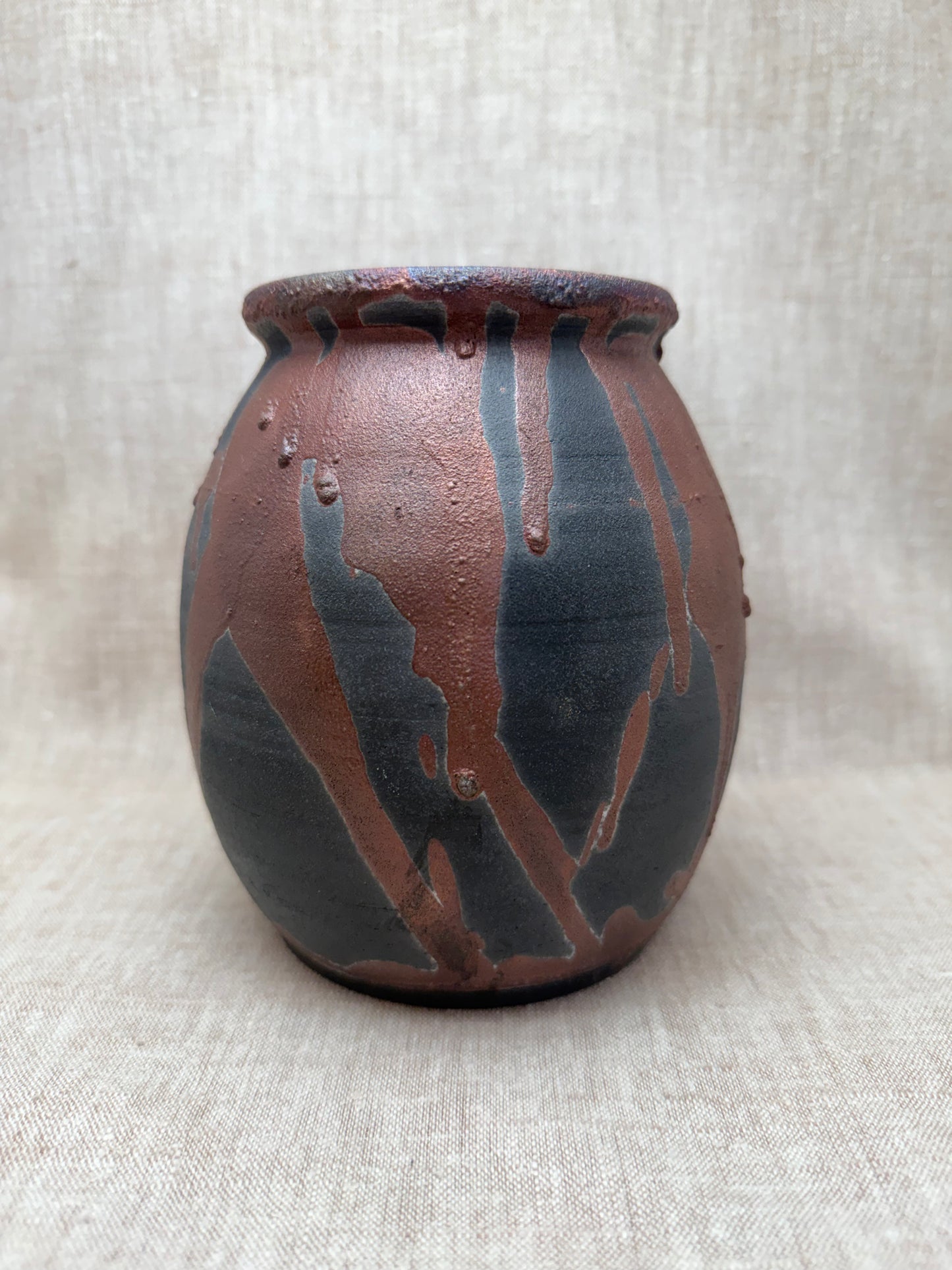 Raku Vase