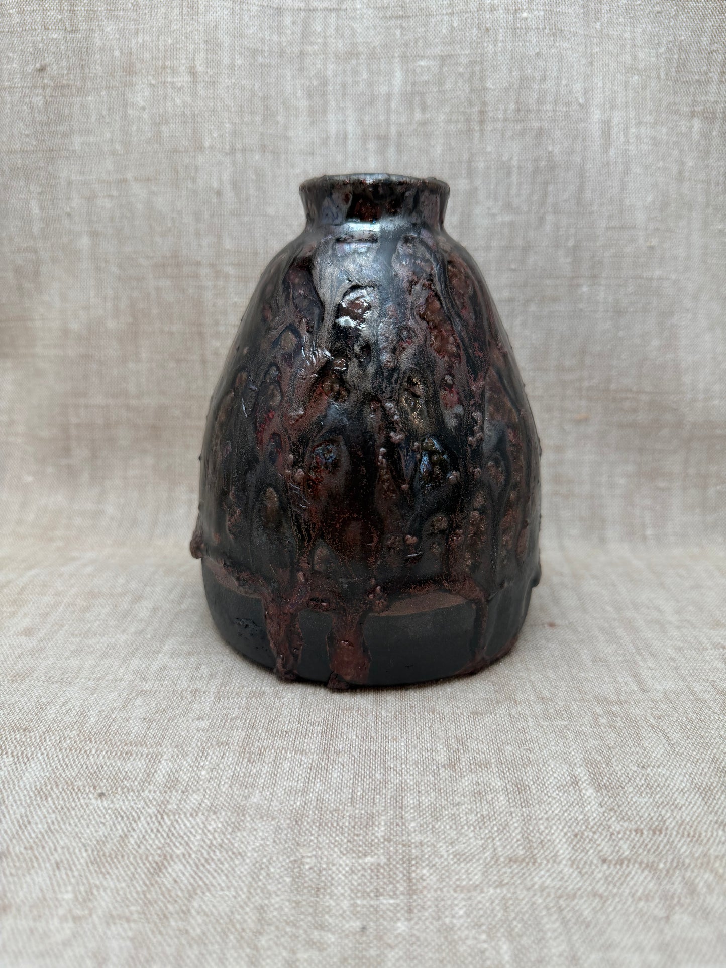 Raku Vase