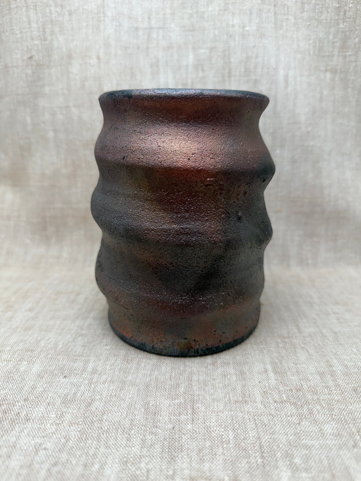 Raku Vase