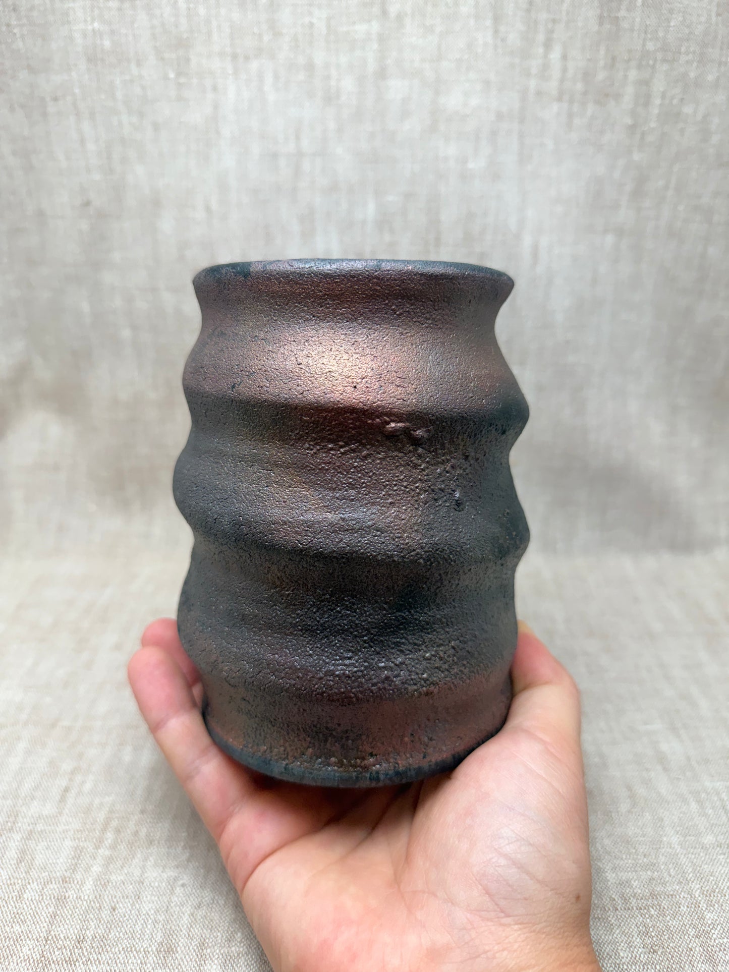 Raku Vase