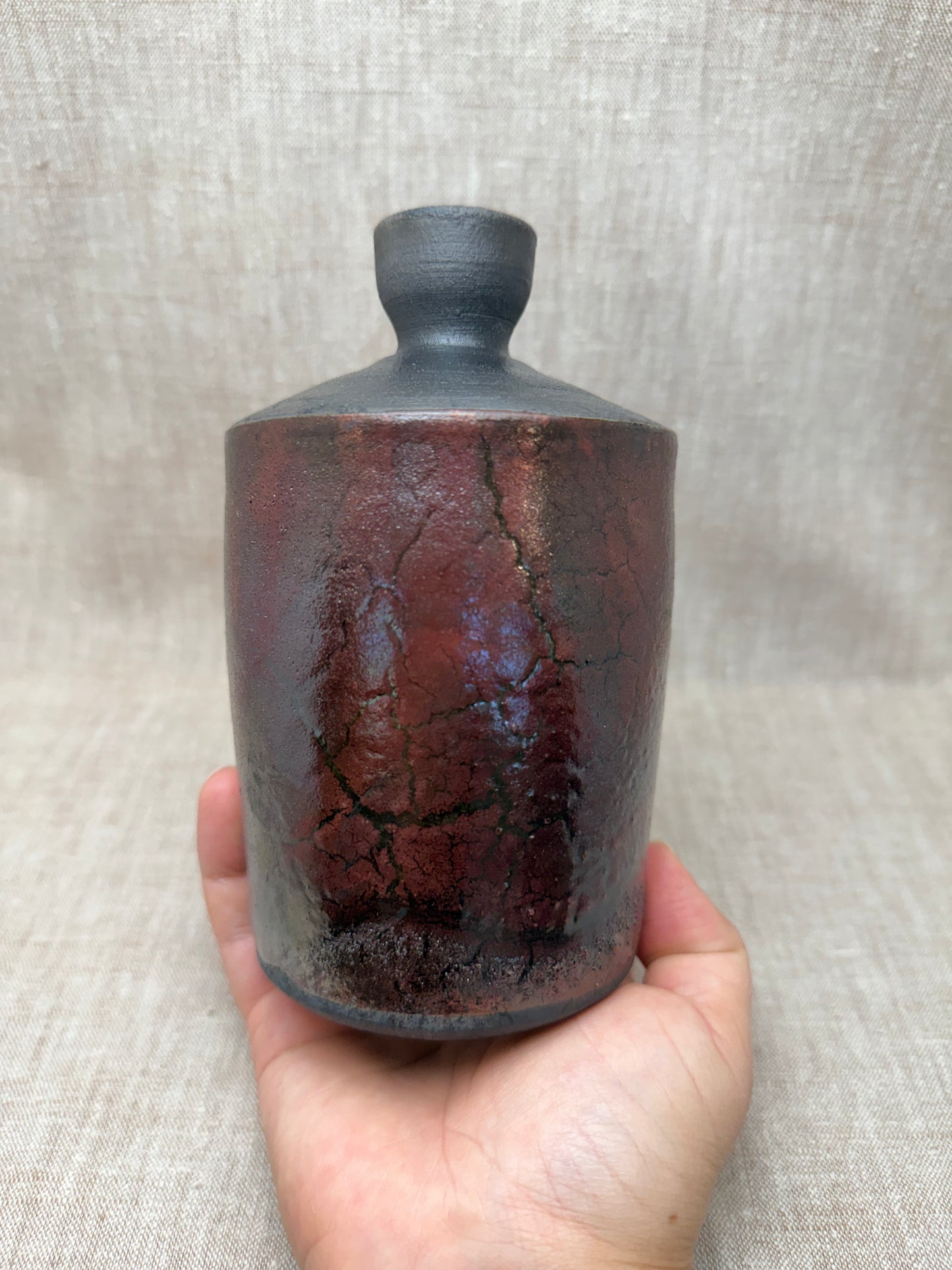 Raku Vase