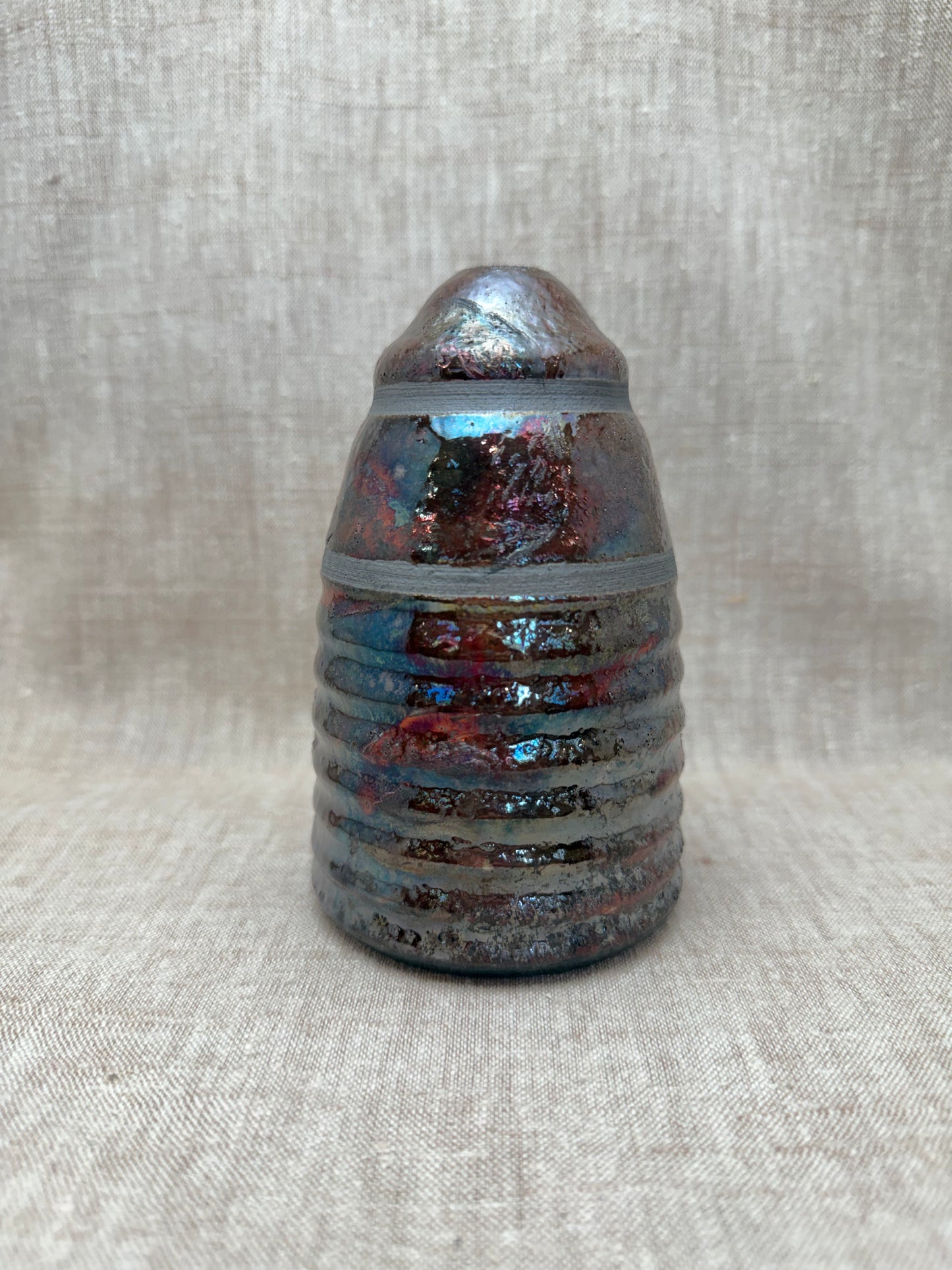 Raku Vase