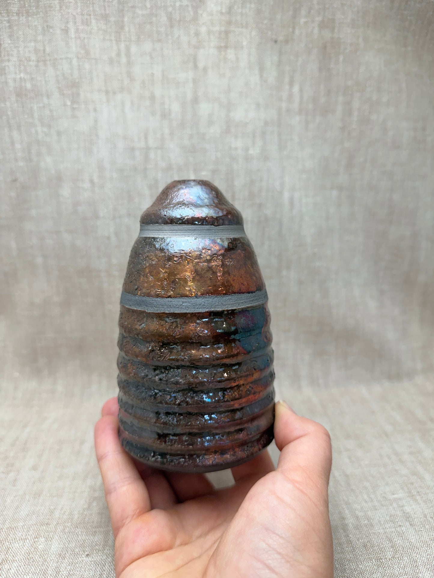 Raku Vase