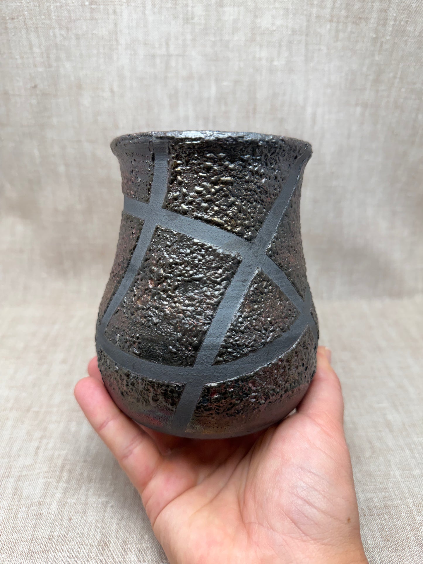 Raku Vase