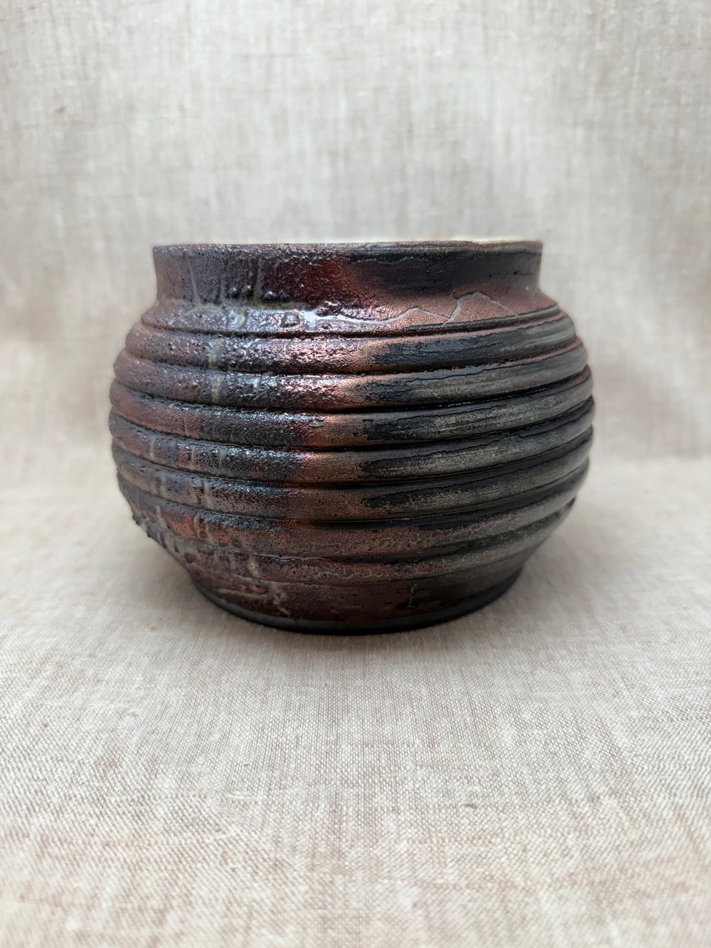 Raku Vase