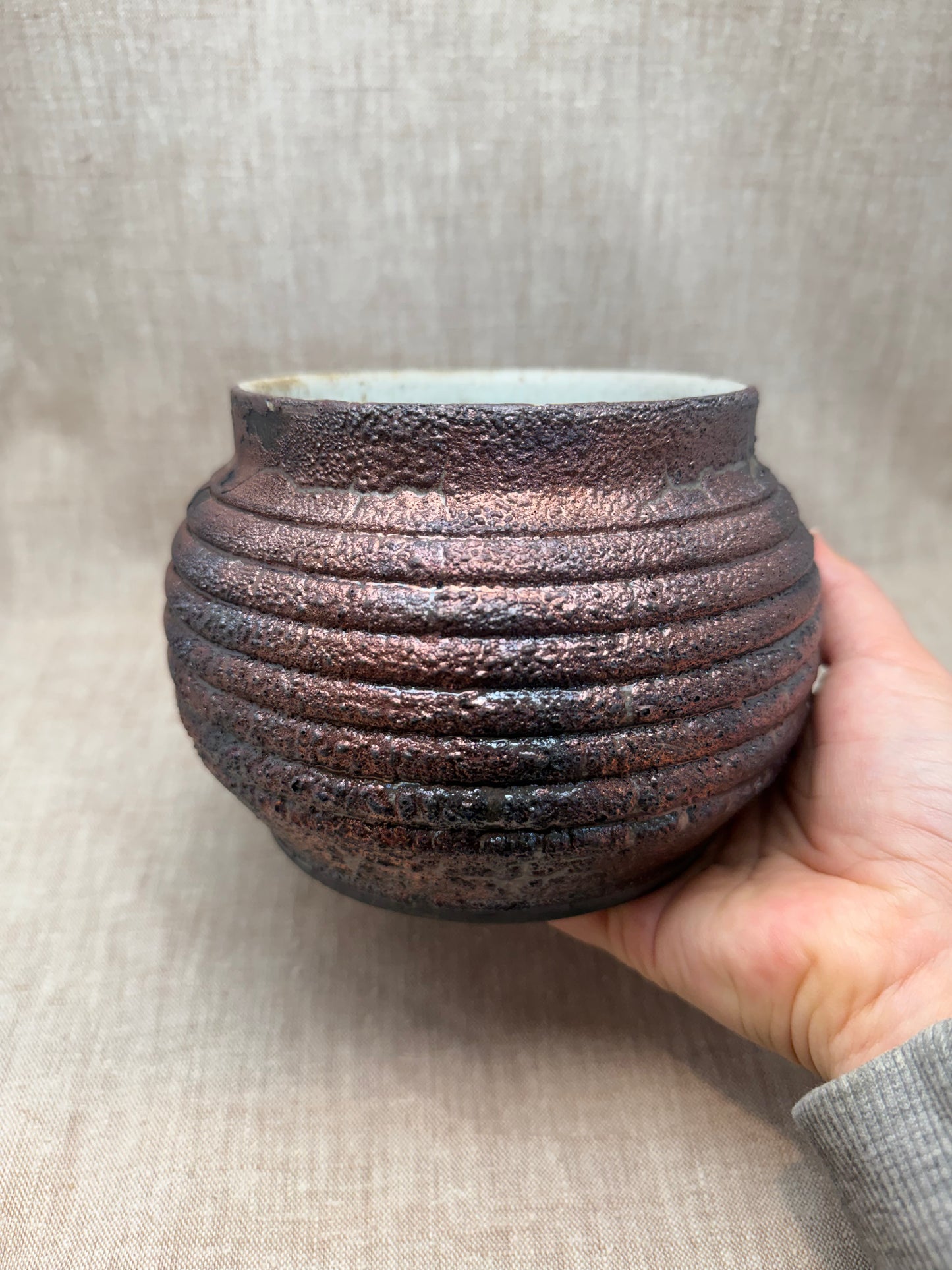 Raku Vase