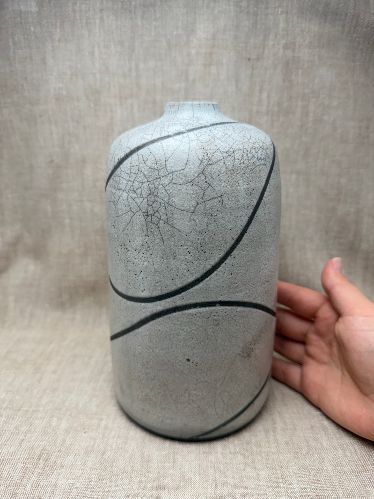 Raku Vase