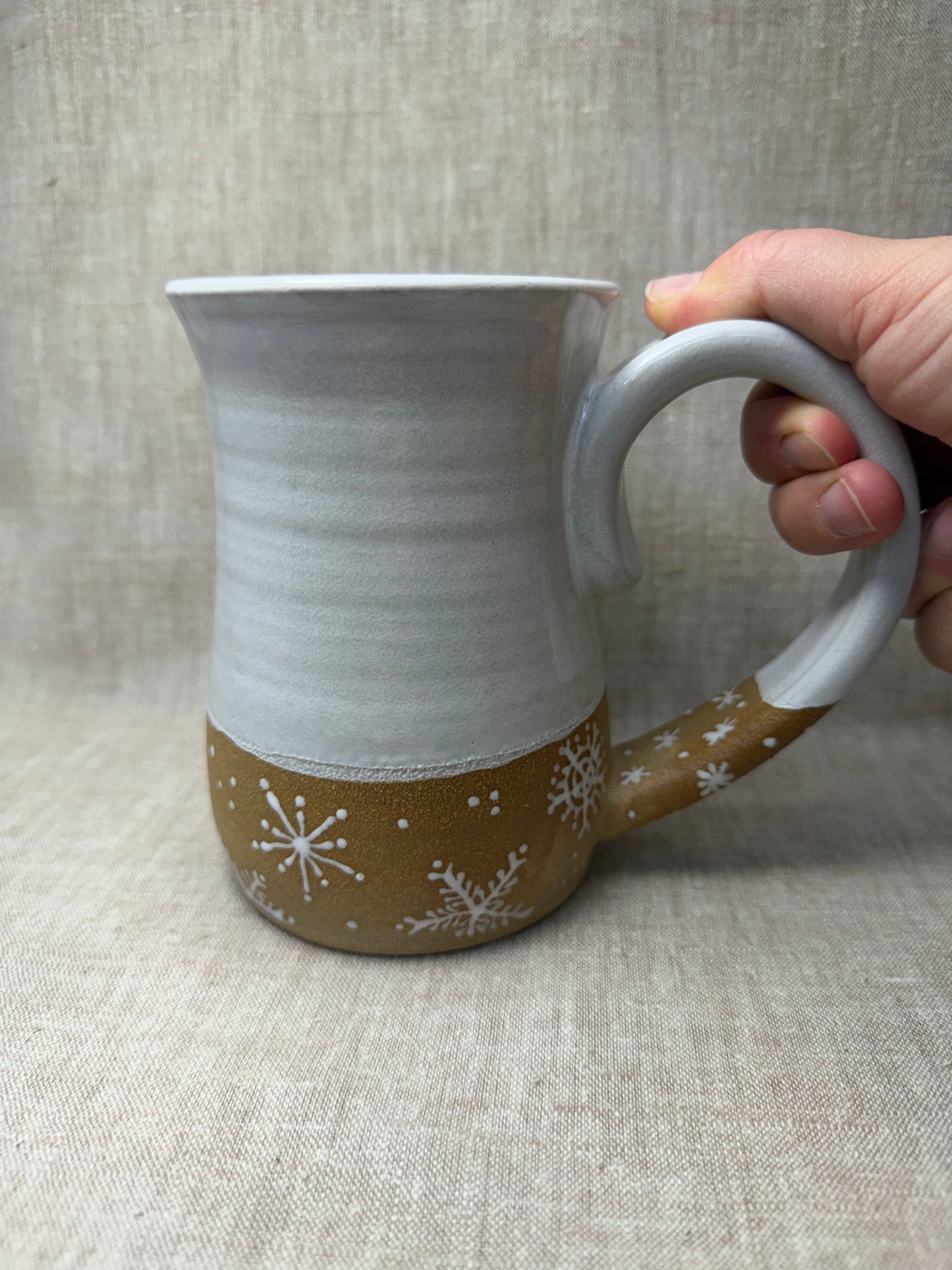 White Snowflake Mug